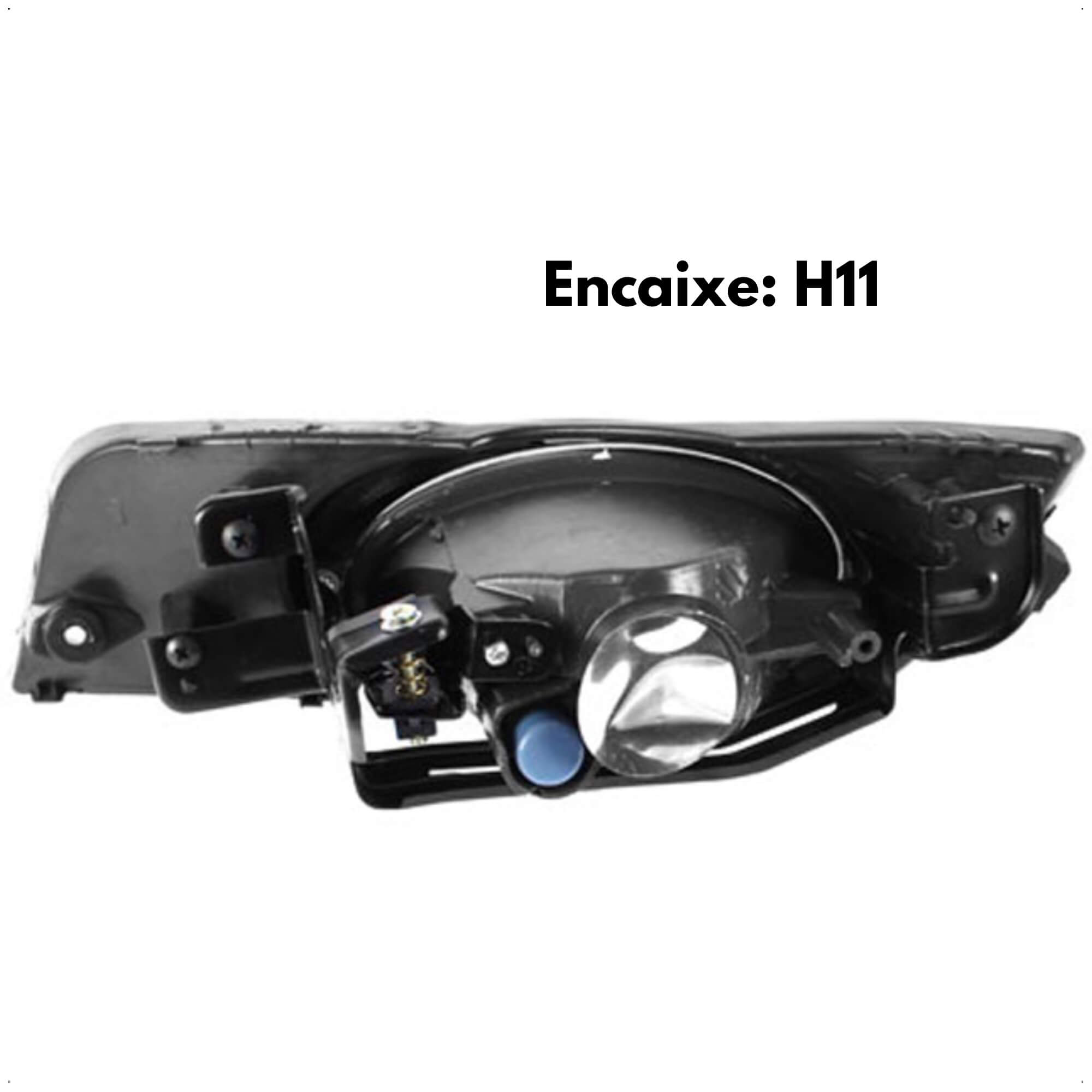 Kit Farol Milha Auxiliar New Civic 2012 2013 2014 Botão Modelo Compatível Shocklight - SL-110610 I