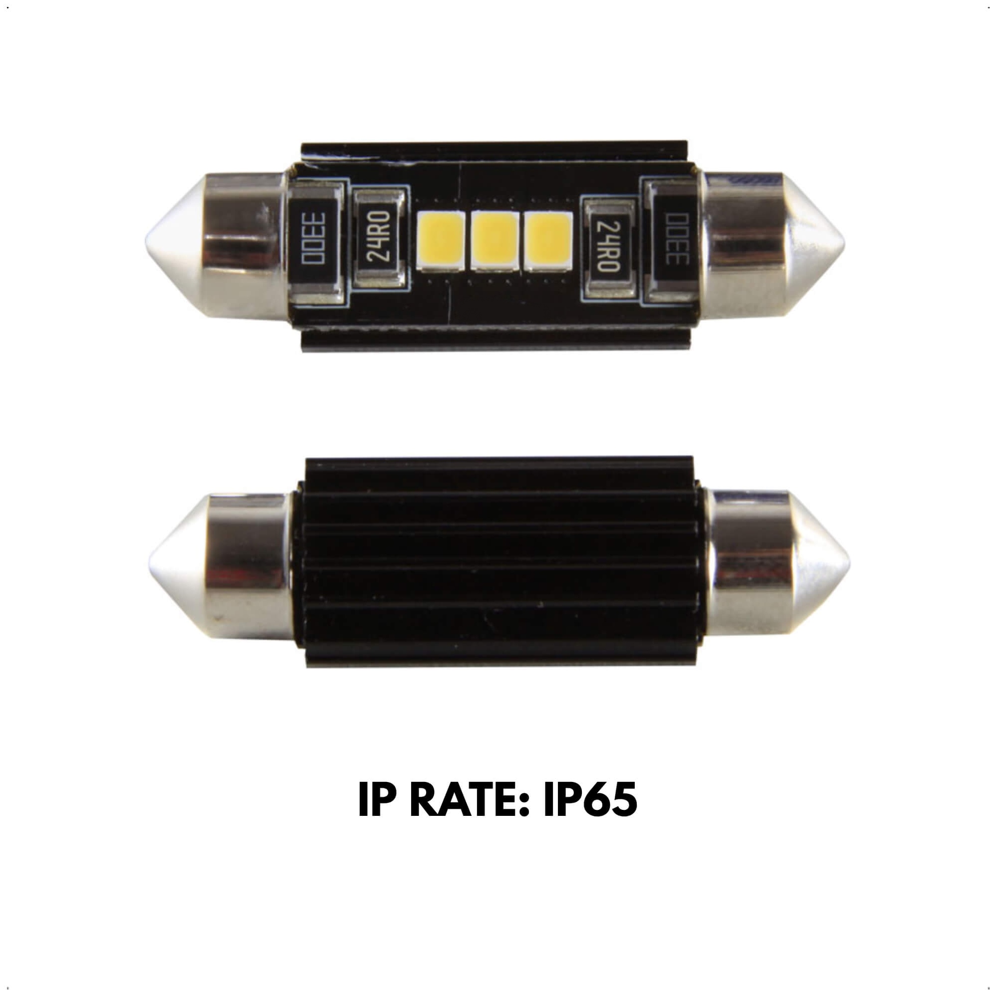 Lâmpada Led Torpedo 3 SMD-2835 36MM 12V 400 Lumens IP65 Alumínio Shocklight - SLL-1236