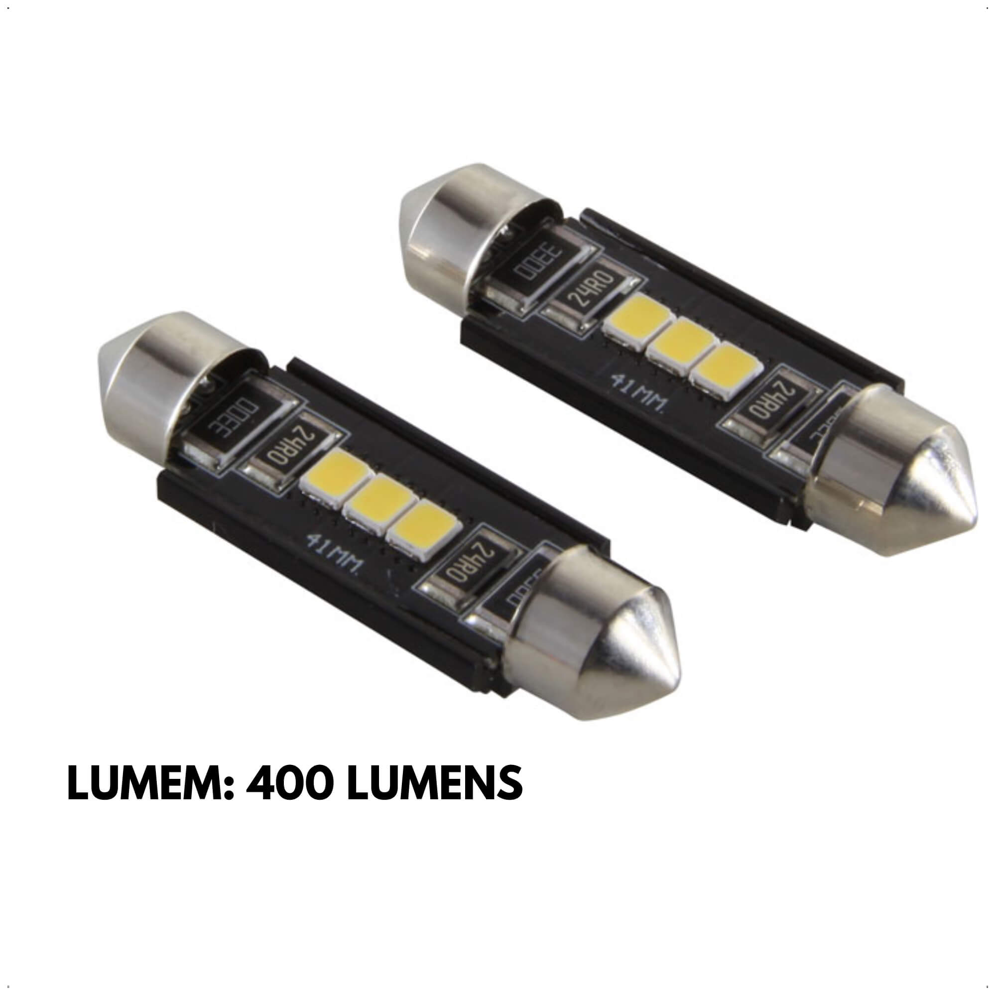 Lâmpada LED Torpedo 42MM 3 SMD 2835 6000K 12V 400 Lumens Alumínio IP65 Shocklight - SLL-1242