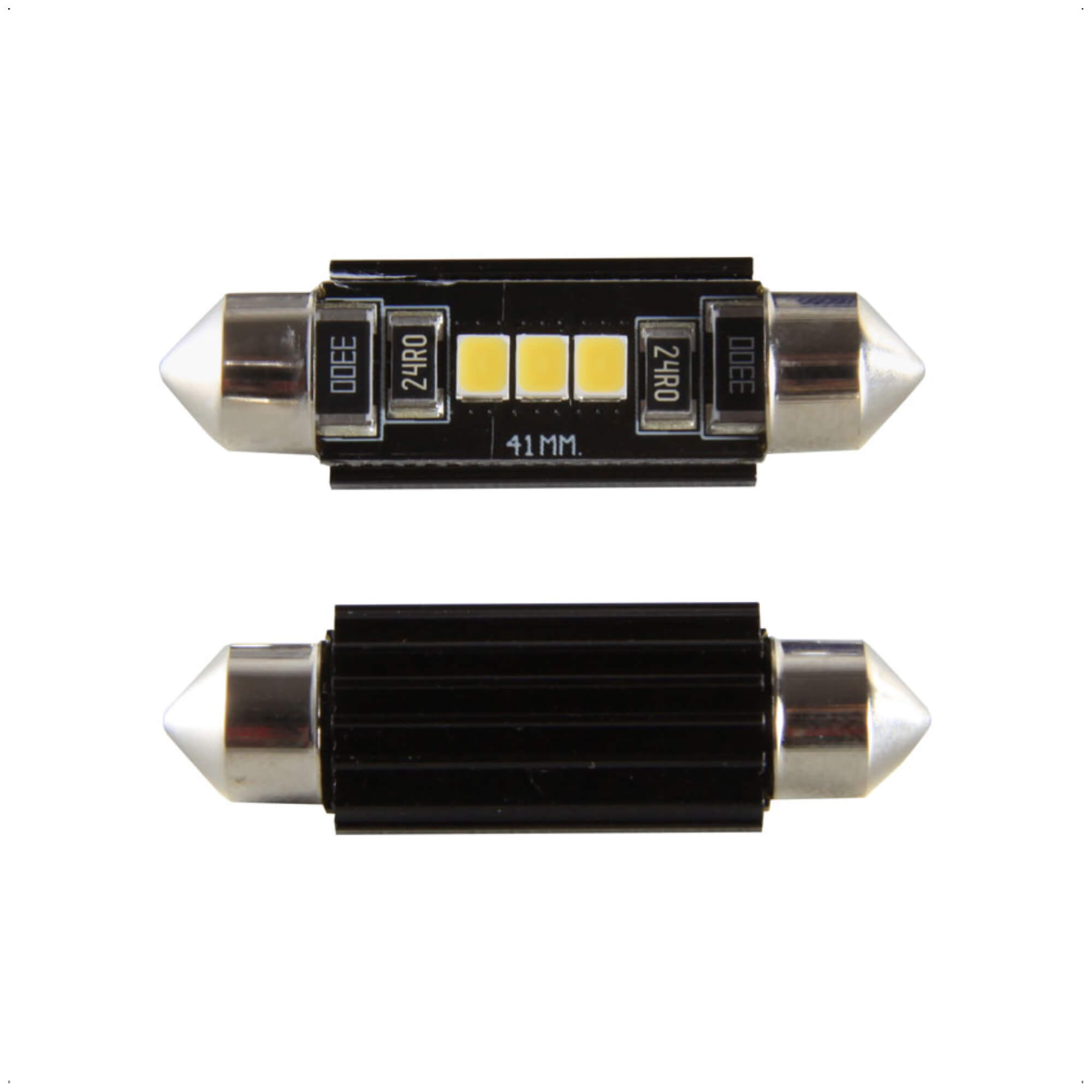 Lâmpada LED Torpedo 42MM 3 SMD 2835 6000K 12V 400 Lumens Alumínio IP65 Shocklight - SLL-1242