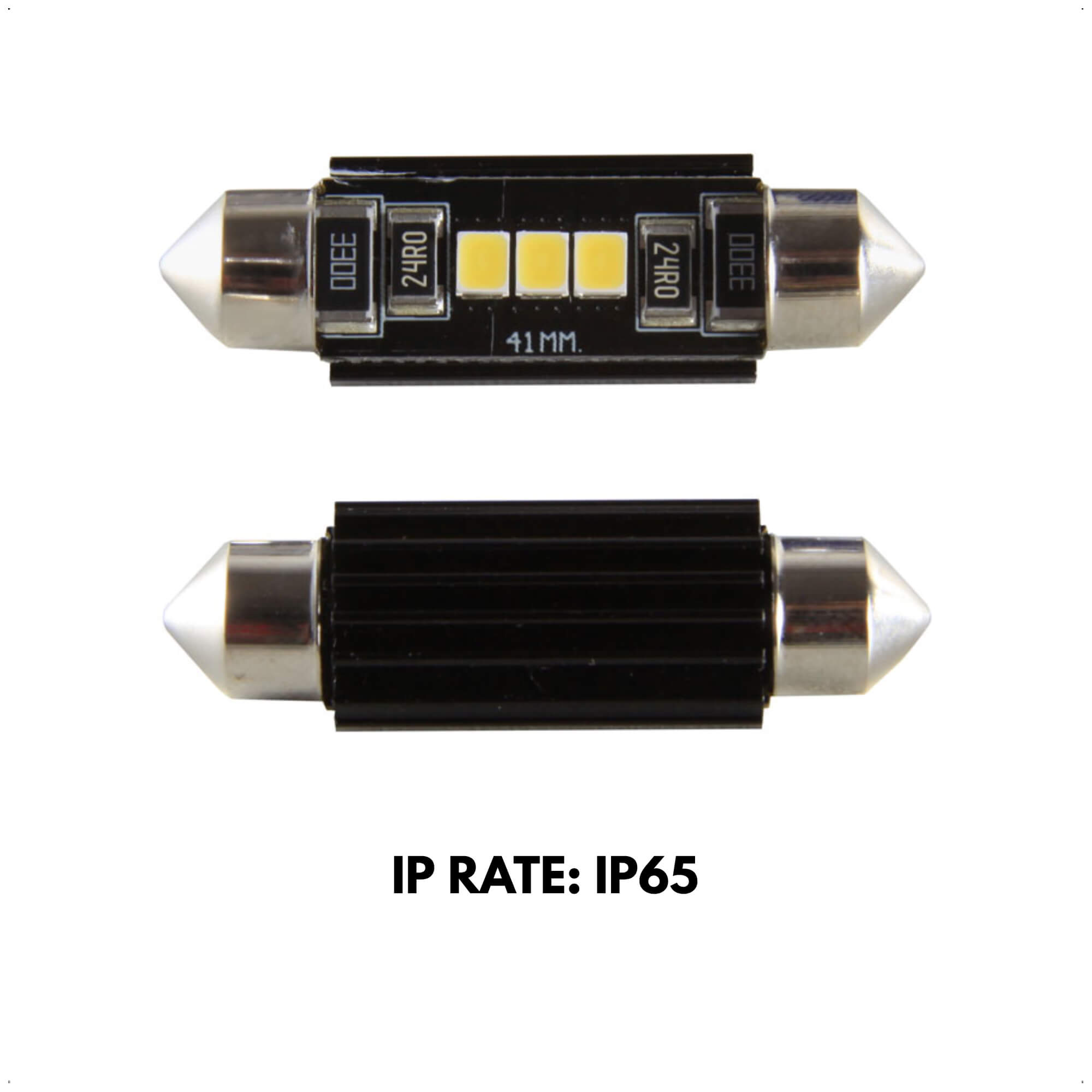 Lâmpada LED Torpedo 42MM 3 SMD 2835 6000K 12V 400 Lumens Alumínio IP65 Shocklight - SLL-1242