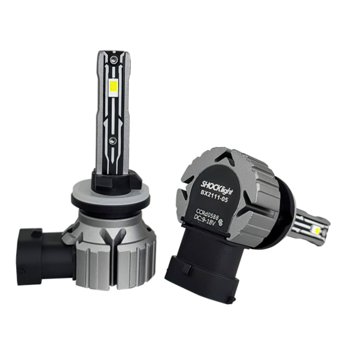 Par de Lâmpadas Ultra Led S16 Nano H27 6000K 12V 40W 4200LM Shocklight SLL-160027