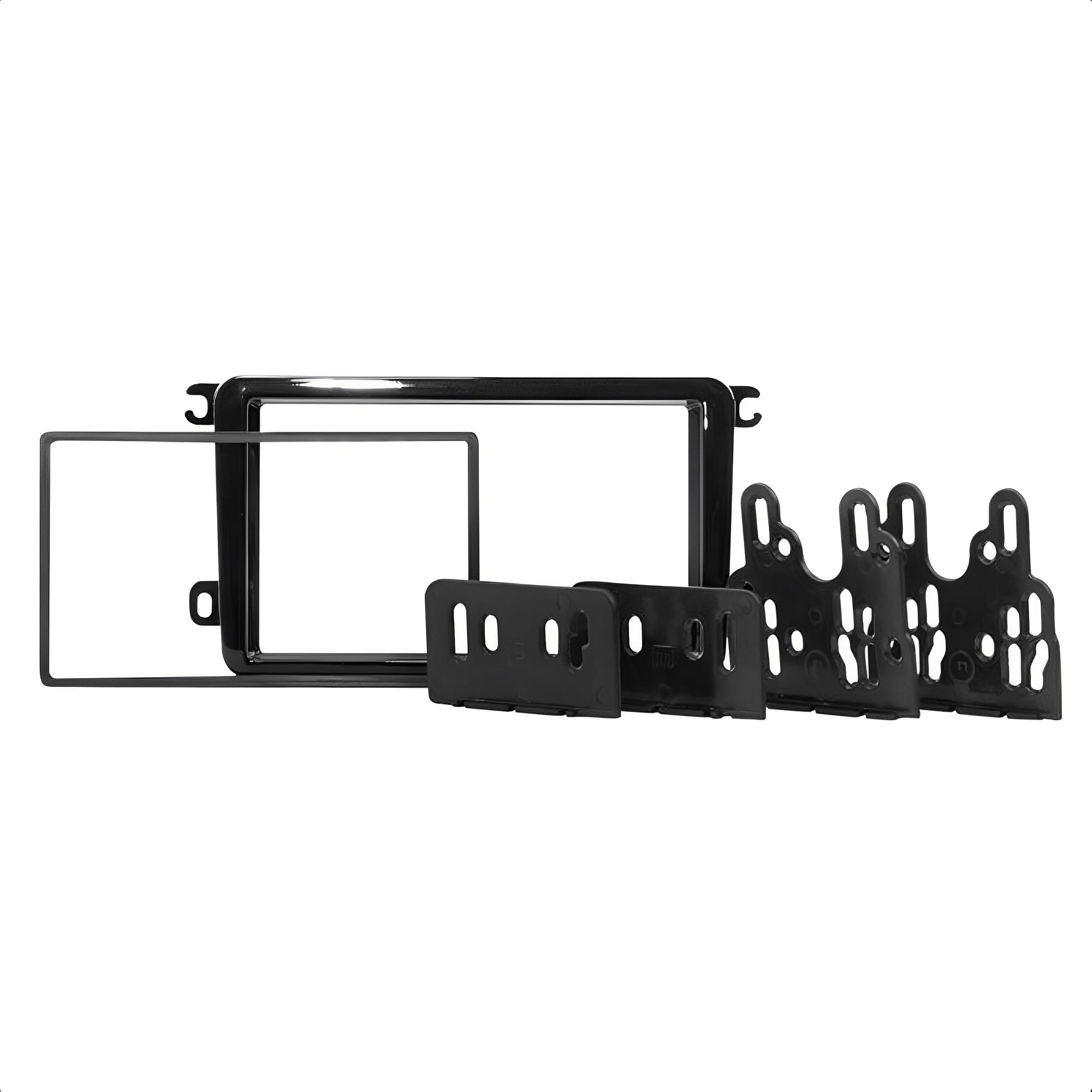Molduras 2 Din Black Piano 7" Jetta/Passat/Variant/Tiguan/Amarok/Fusca Japonês/Chinês Expex EPX 291