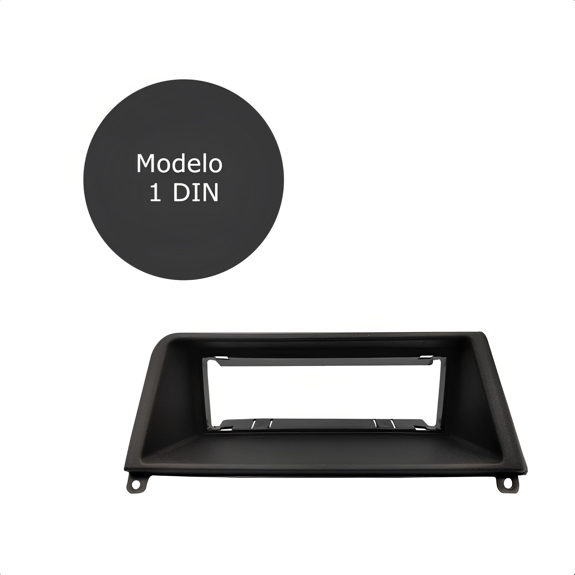 Moldura 1 Din Preta Tempra Expex - EPX FT-571