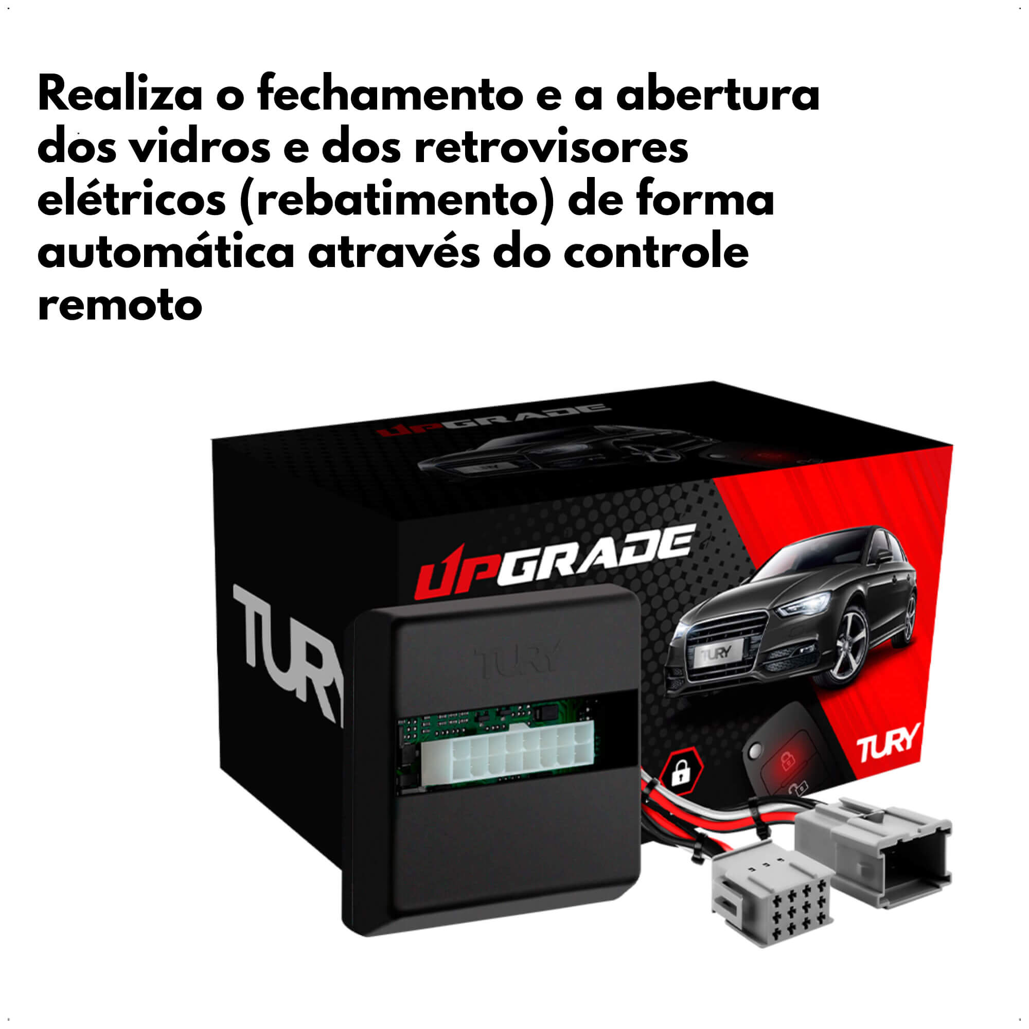 Módulo de Fechamento e Abertura dos Vidros e Inclinação de Retrovisor Tury - PARK4.21EB