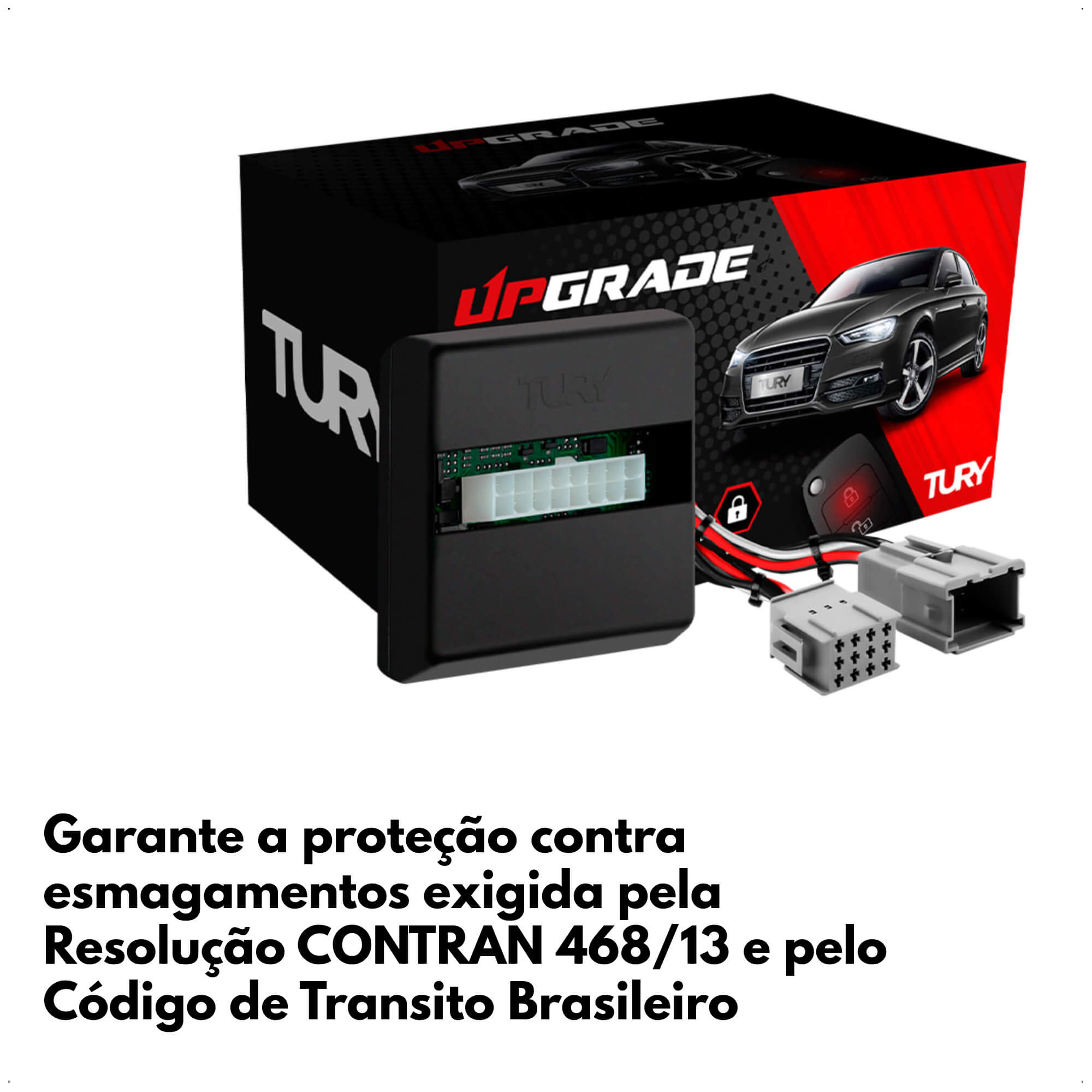 Módulo de Fechamento e Abertura dos Vidros e Inclinação de Retrovisor Tury - PARK4.21EB