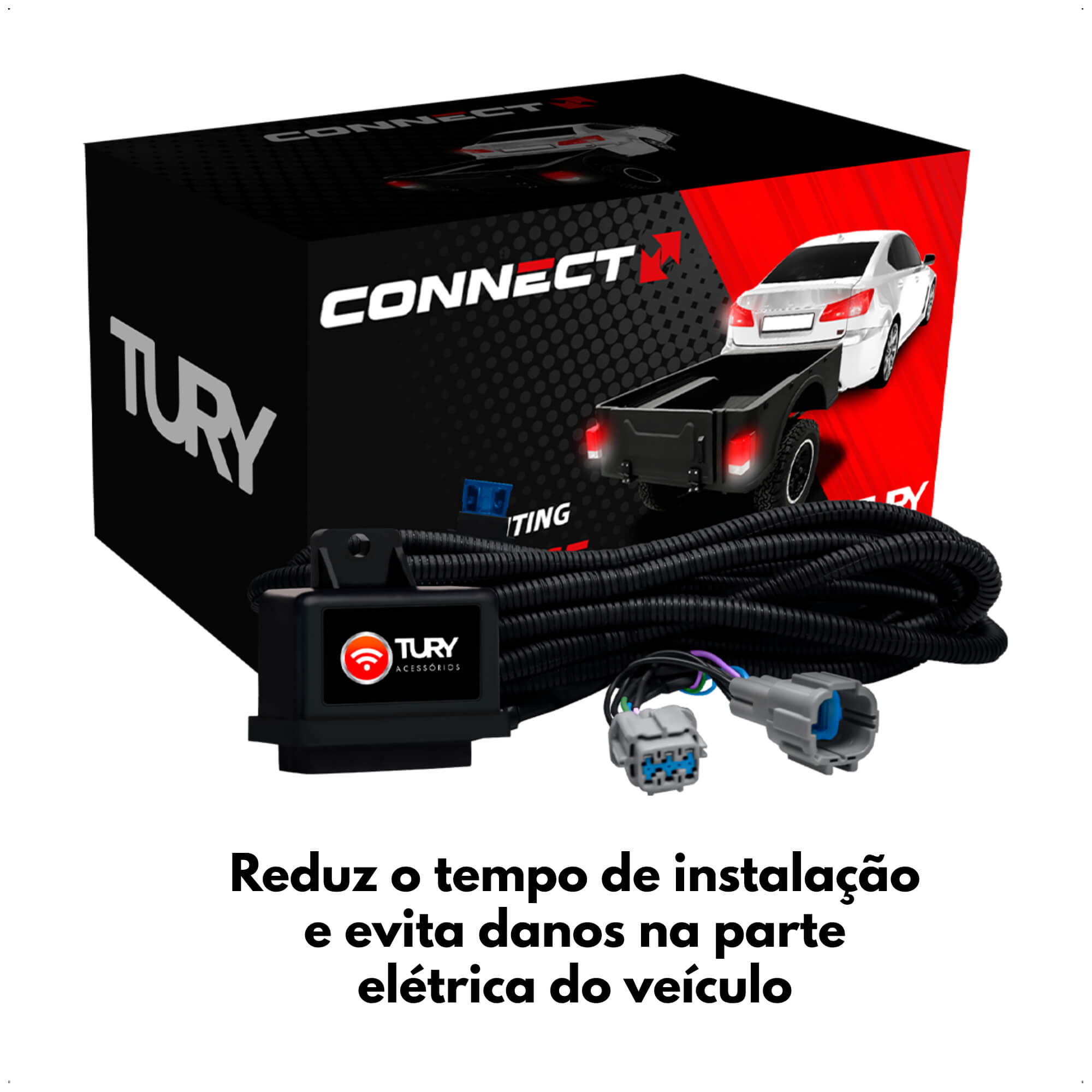 Módulo De Automação dos 4 Vidros Elétricos Ram 2500 2009 até 2020 Tury - PRO4.36LONGP