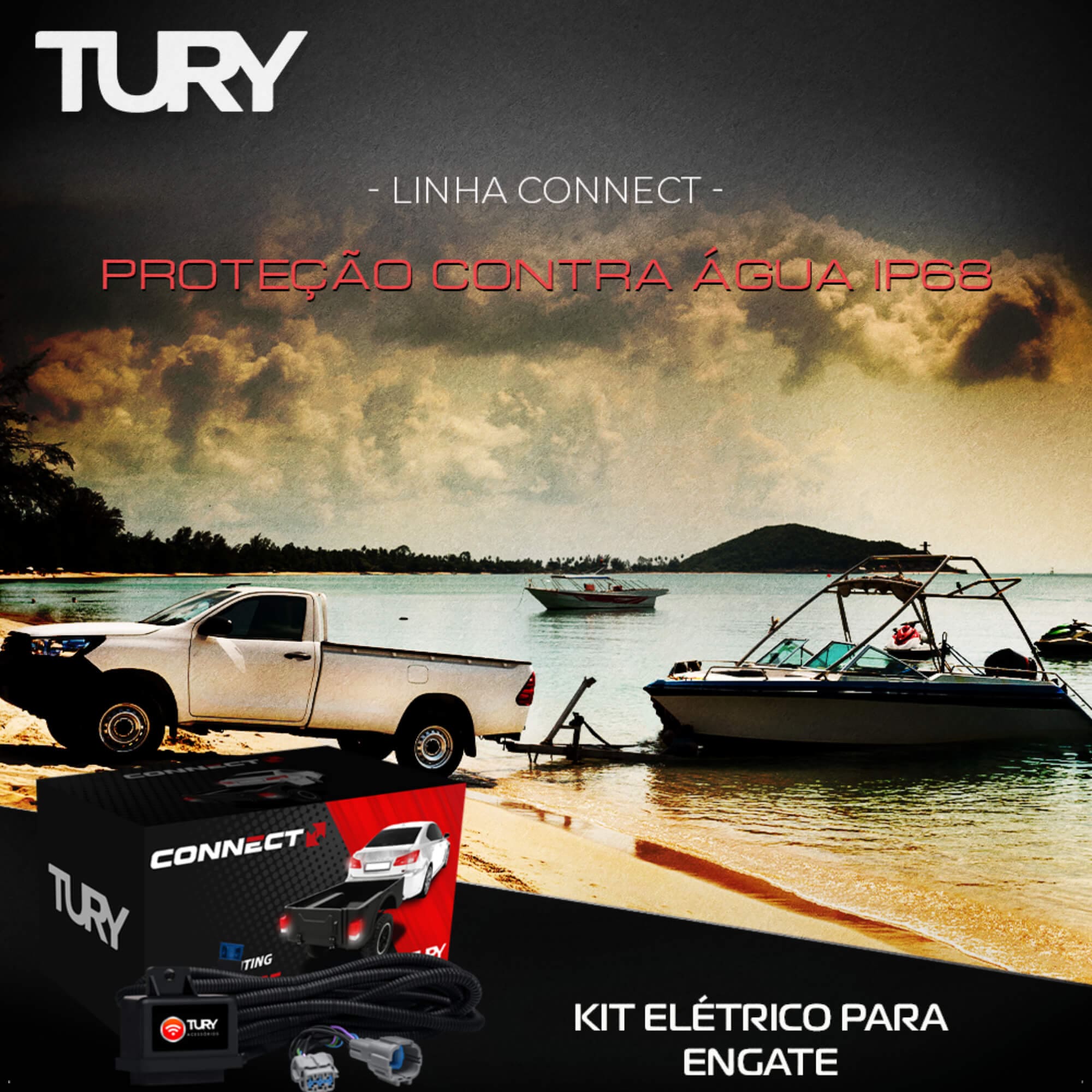 Módulo De Automação dos 4 Vidros Elétricos Ram 2500 2009 até 2020 Tury - PRO4.36LONGP