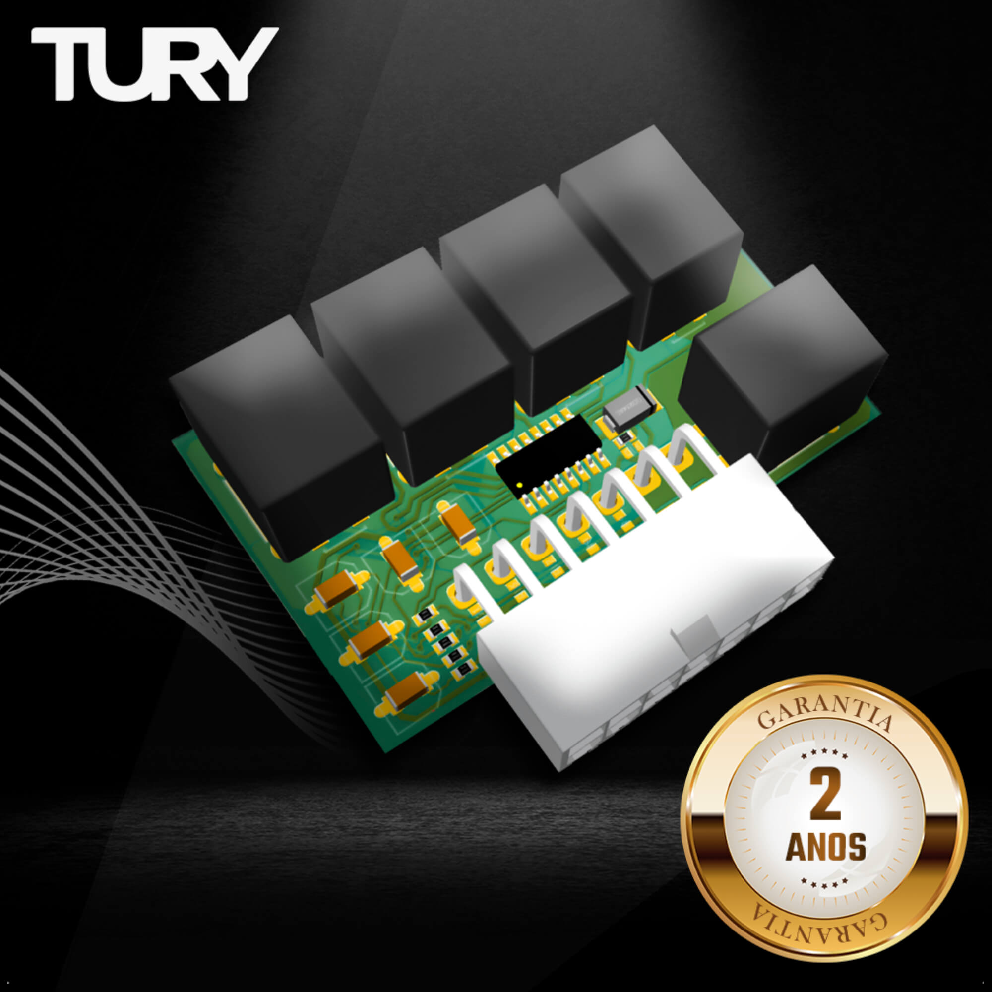 Módulo De Automação dos 4 Vidros Elétricos Ram 2500 2009 até 2020 Tury - PRO4.36LONGP