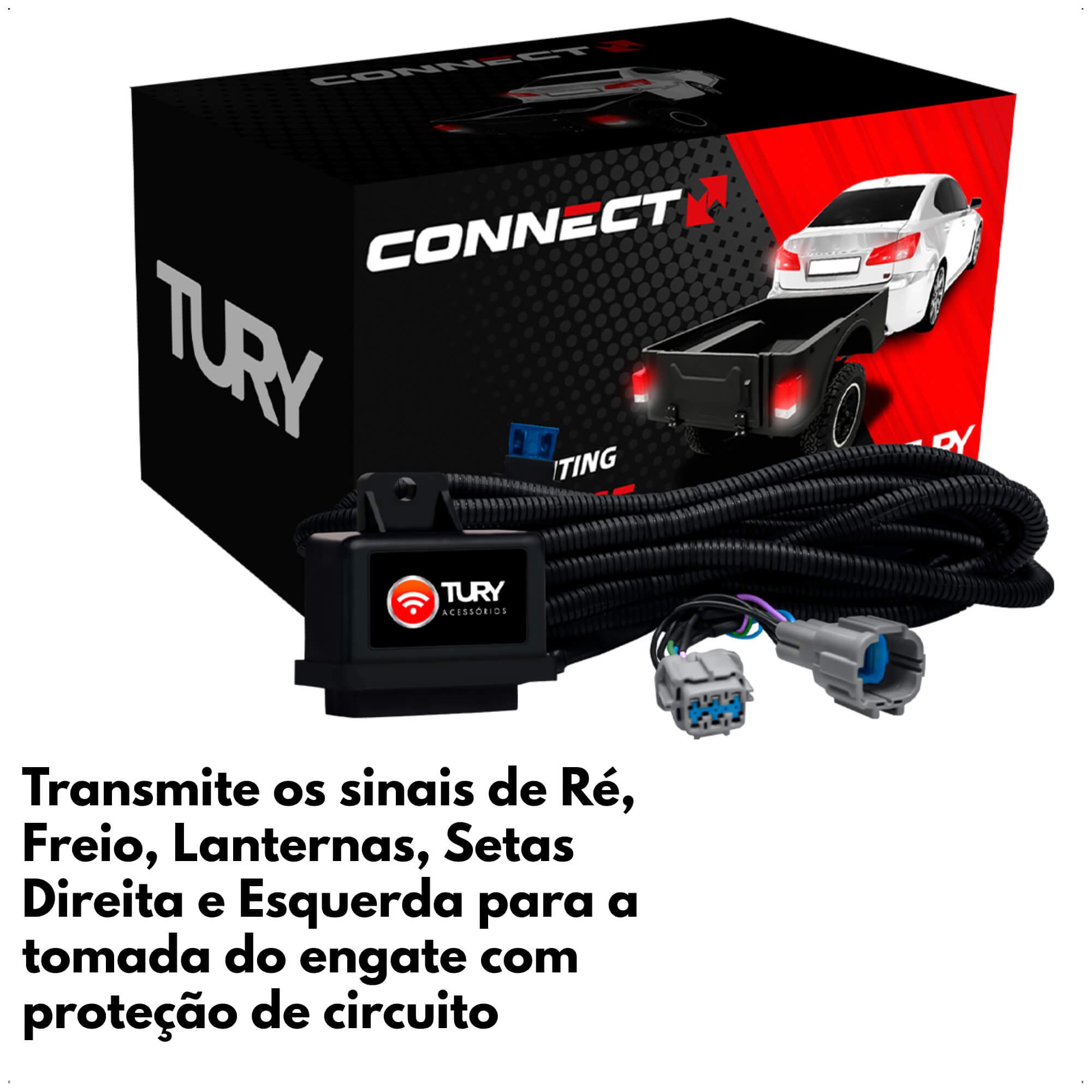 Módulo De Automação dos 4 Vidros Elétricos Ram 2500 2009 até 2020 Tury - PRO4.36LONGP