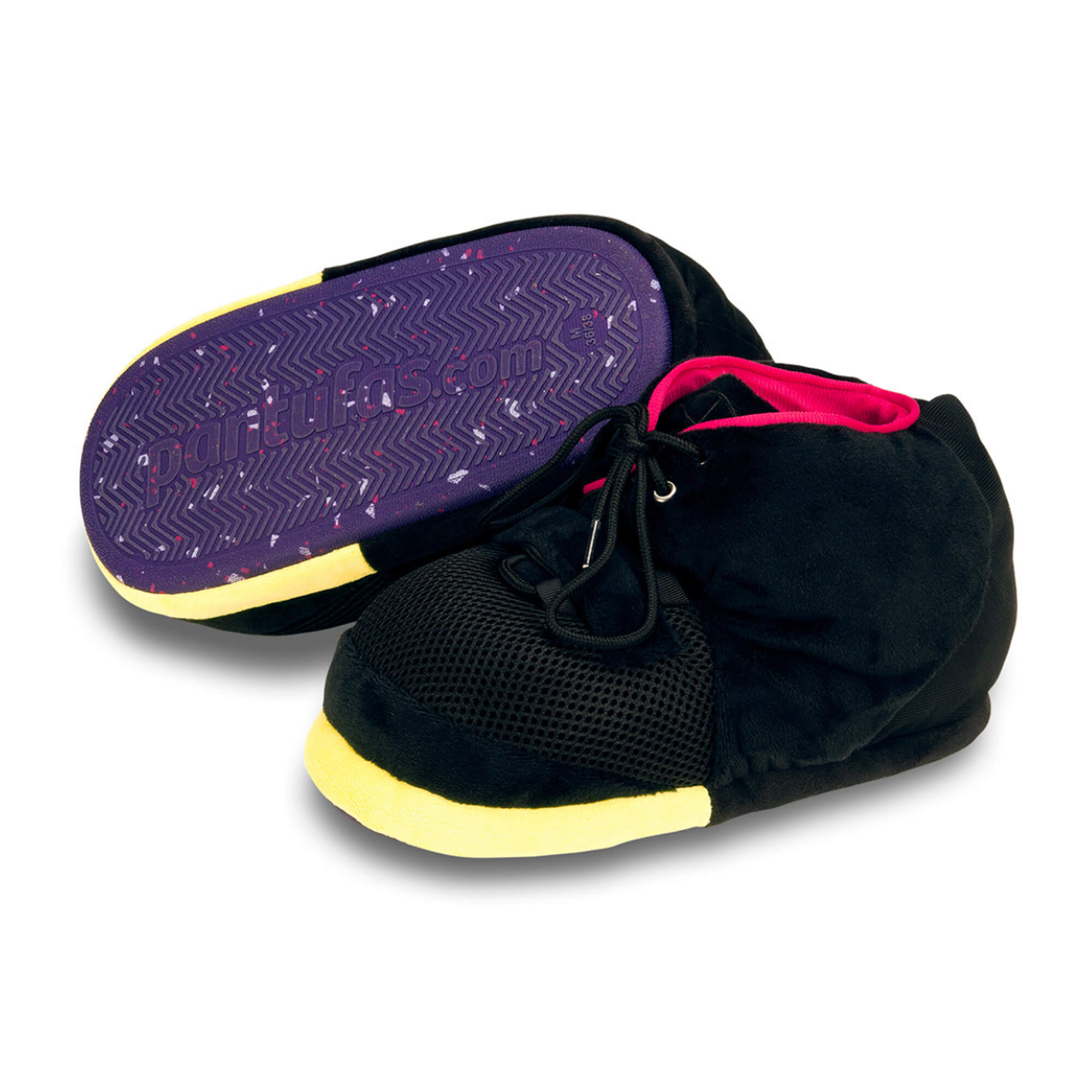 Pantufa 3D Tênis de Basquete Sneaker Net Preto Solado Borracha 39/41 G Importway - IWP3DBPT3941