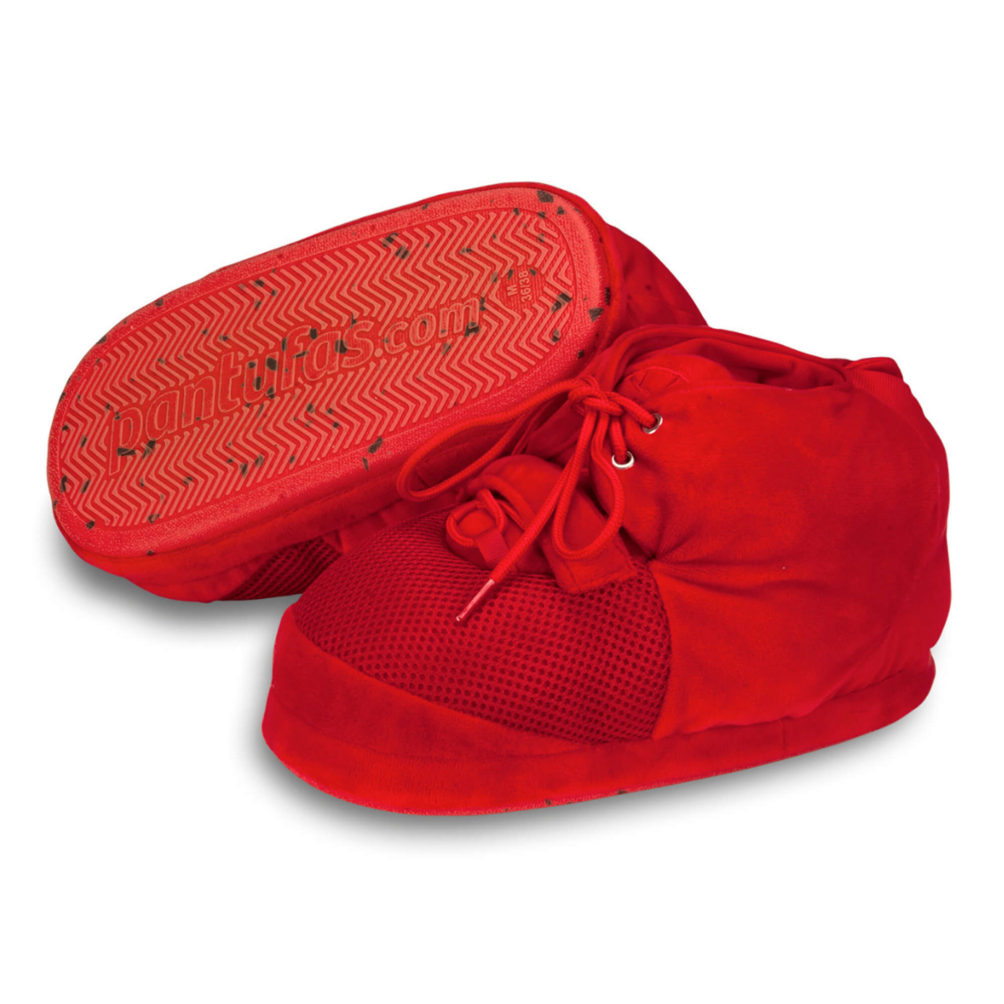 Pantufa 3D Tênis de Basquete Sneaker  Vermelho Solado Borracha 33/35 P Importway IWP3DBVM3335