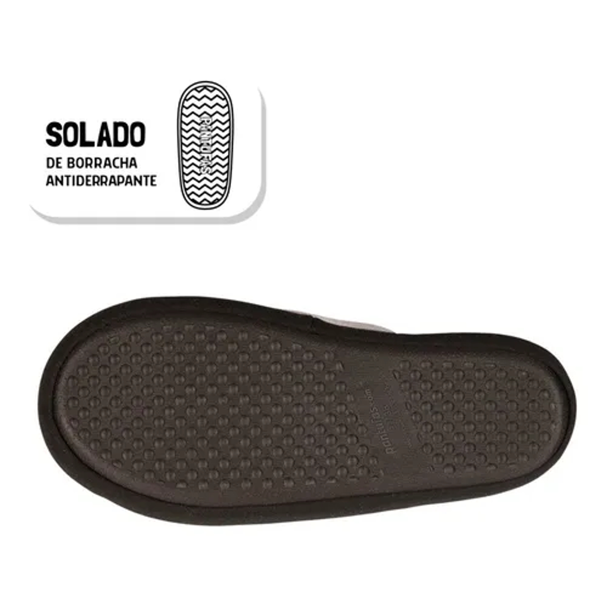 Chinelo Pantufa Astro Cinza Importway Tamanho 36/37 IWPCCZ36/37