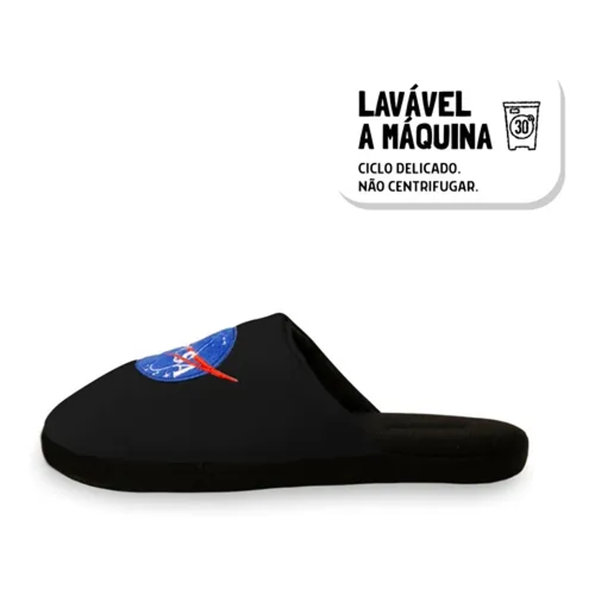 Chinelo Pantufa Astro Preto Importway Tamanho 36/37 IWPCPR3637