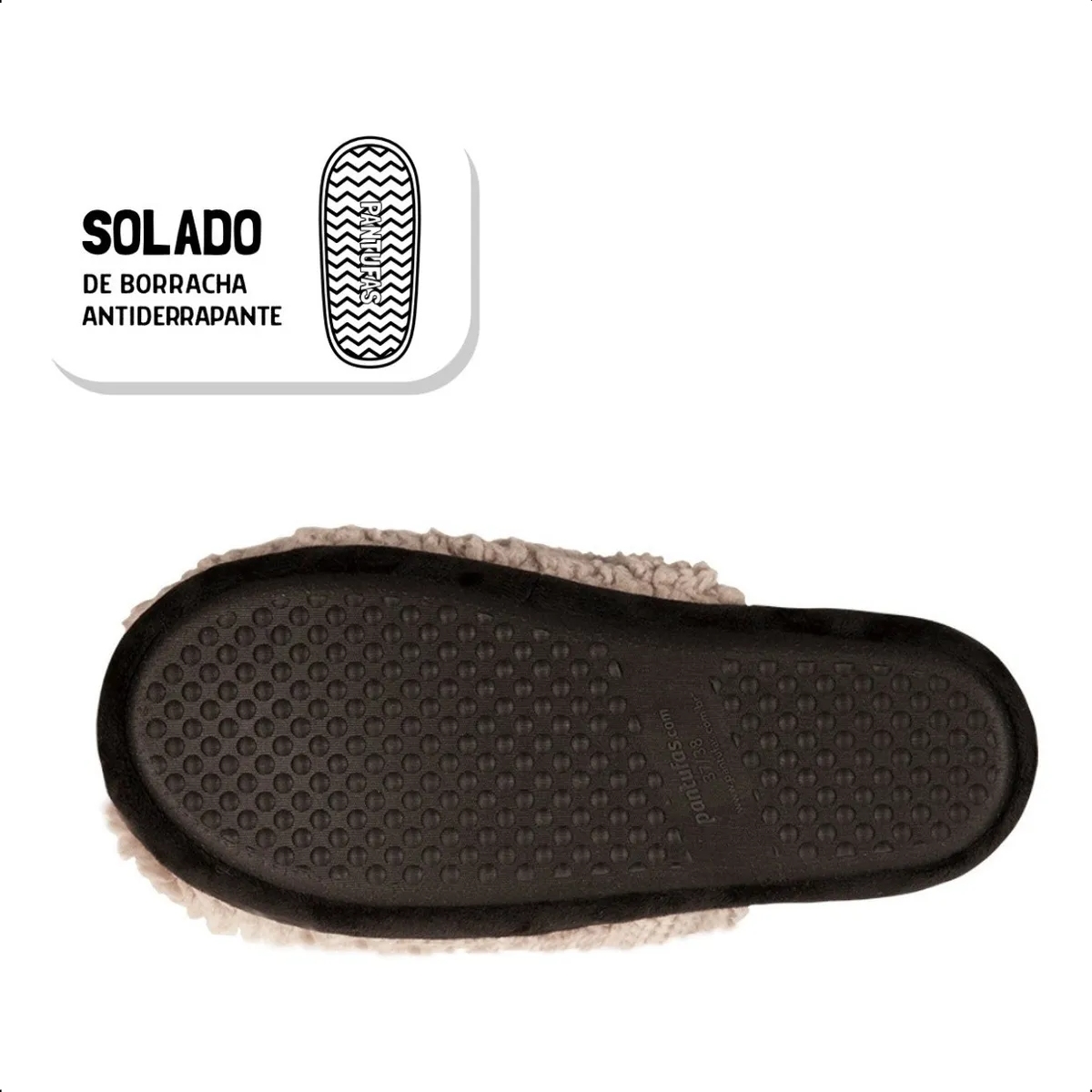 Pantufa Chinelo de Ovelha Importway Tamanho 38/39 IWPO3839