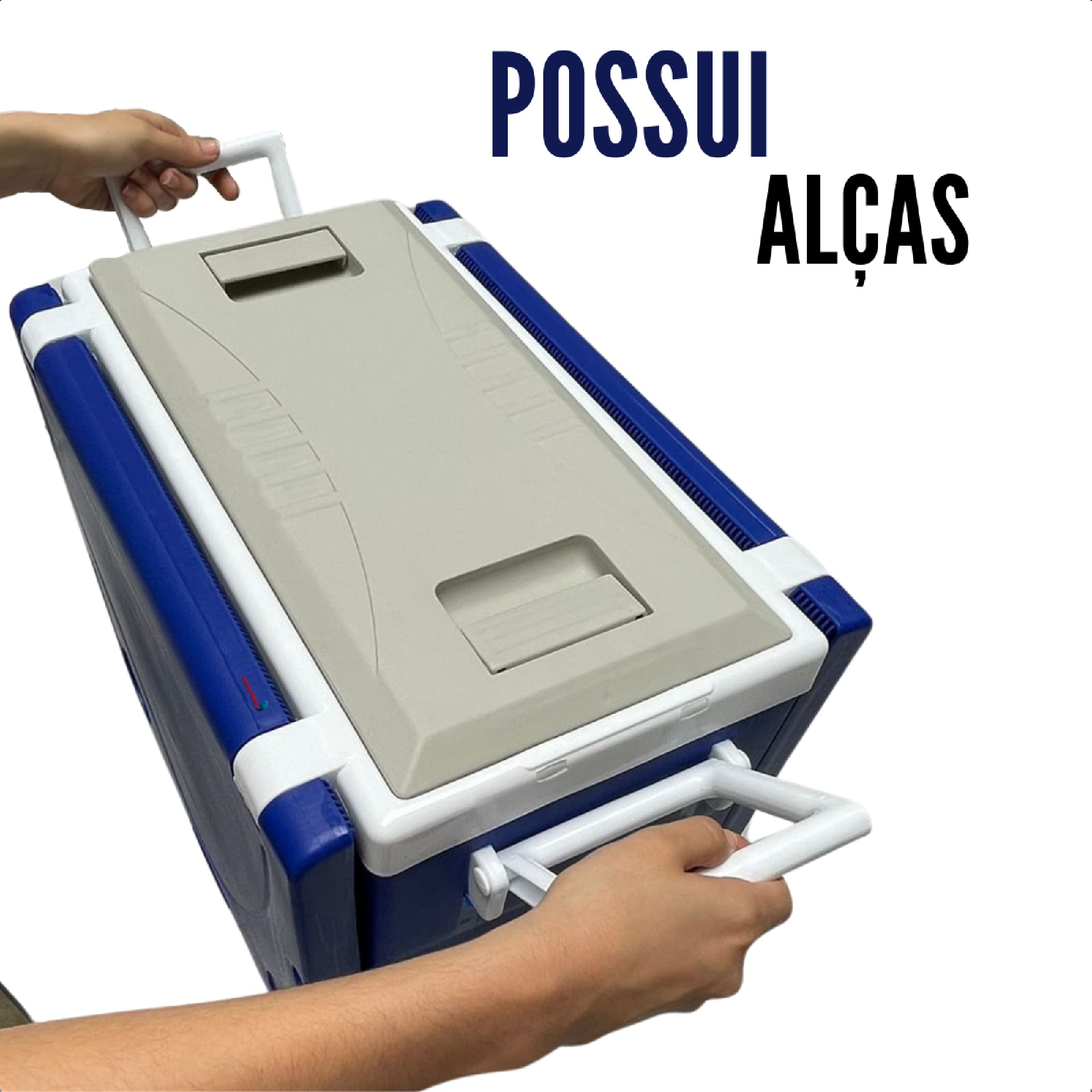 Caixa Térmica 3 em 1 Mesa e Cadeira 28 Litros Polipropileno Com Rodas e alça Importway IWCT3X1