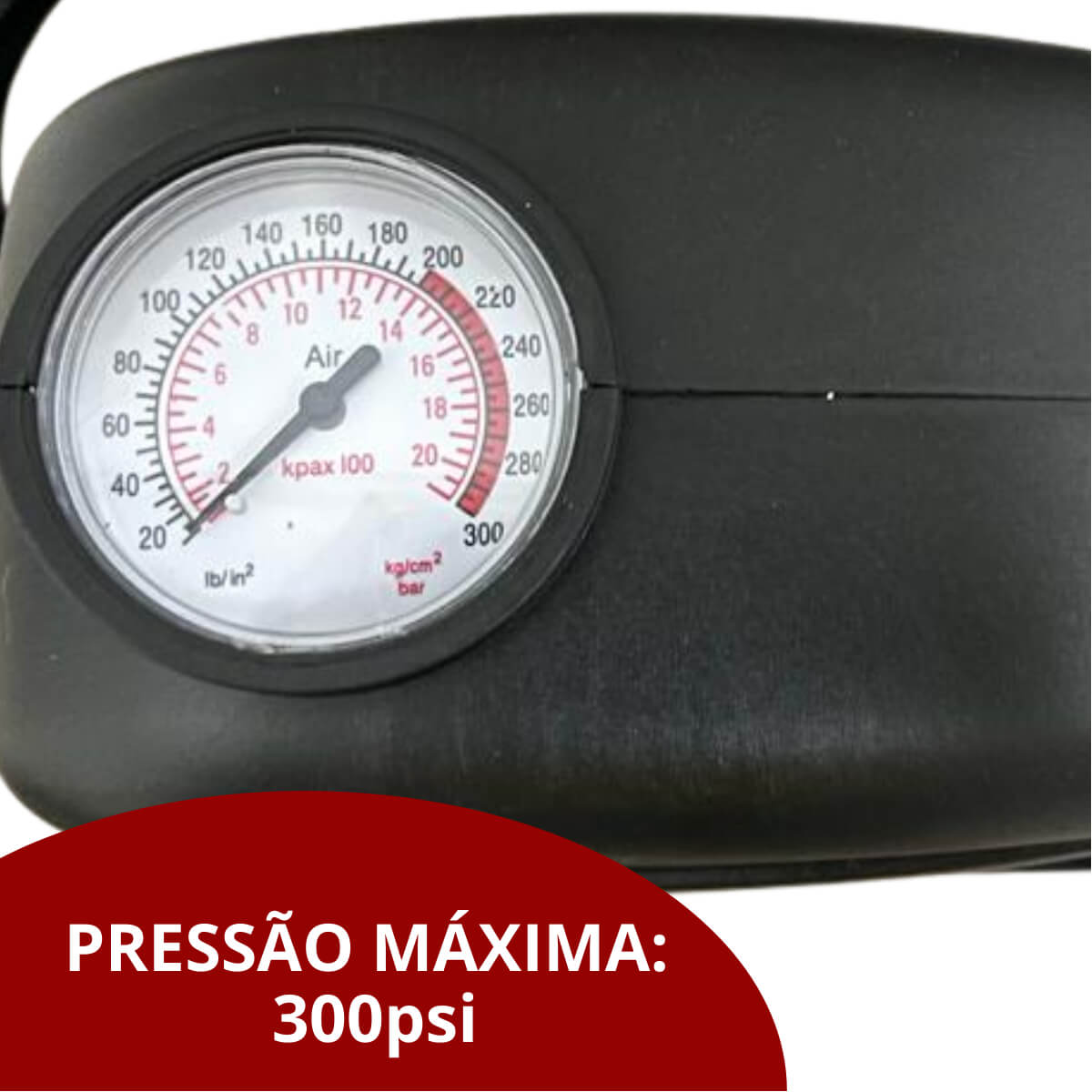 Mini Compressor de Ar Automotivo 12V 300PSI 30L/MIN ImportWay IWMCA30030