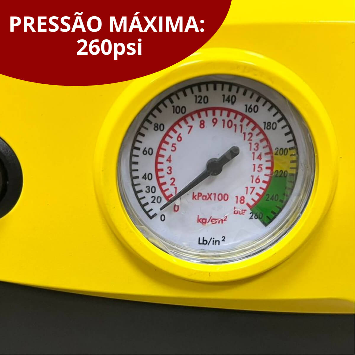Mini Compressor de Ar Automotivo 12V 260PSI 18L/MIN ImportWay IWMCA26018