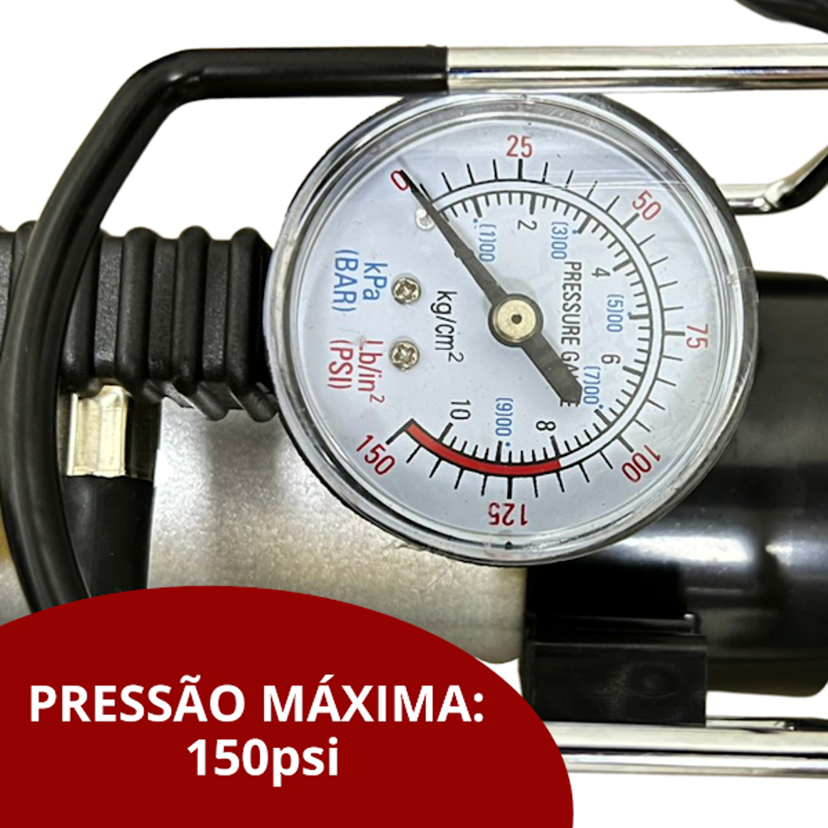 Mini Compressor de Ar Automotivo 150psi 35L/min 12V Importway - IWMCA15035