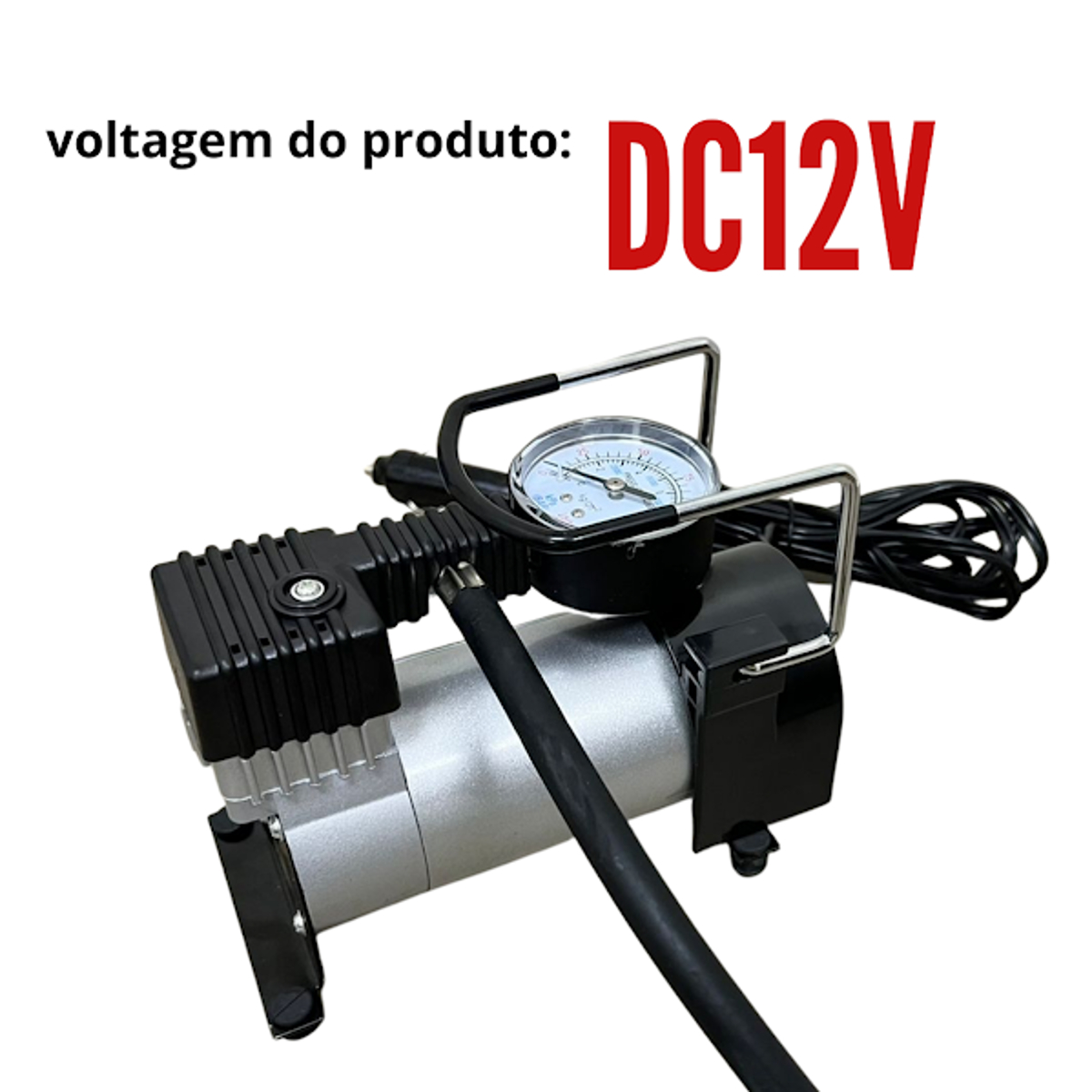 Mini Compressor de Ar Automotivo 150psi 35L/min 12V Importway - IWMCA15035