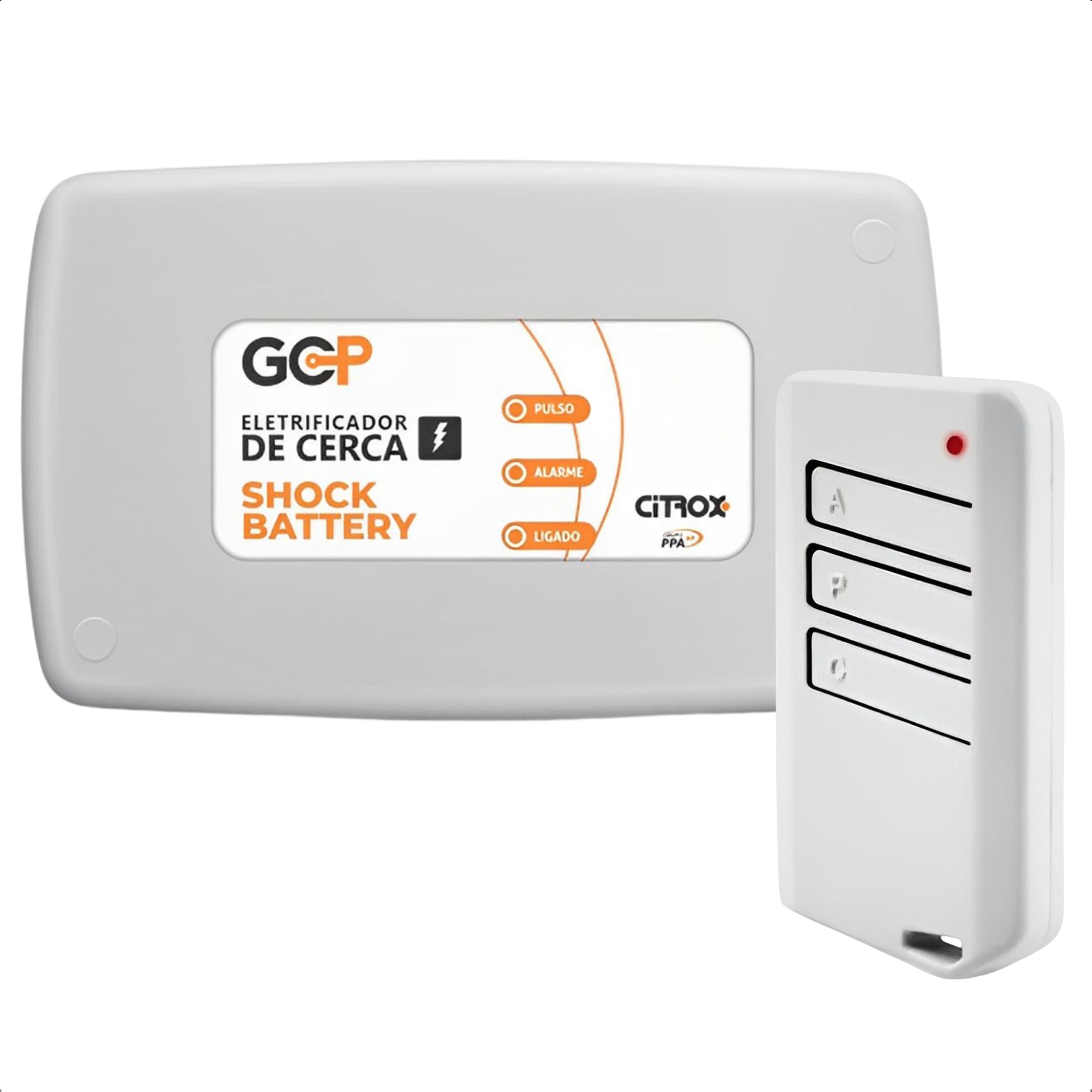 Central Cerca Elétrica Shock Battery 10000V c/ Bateria Li-ion e Sirene Citrox PPA -10767