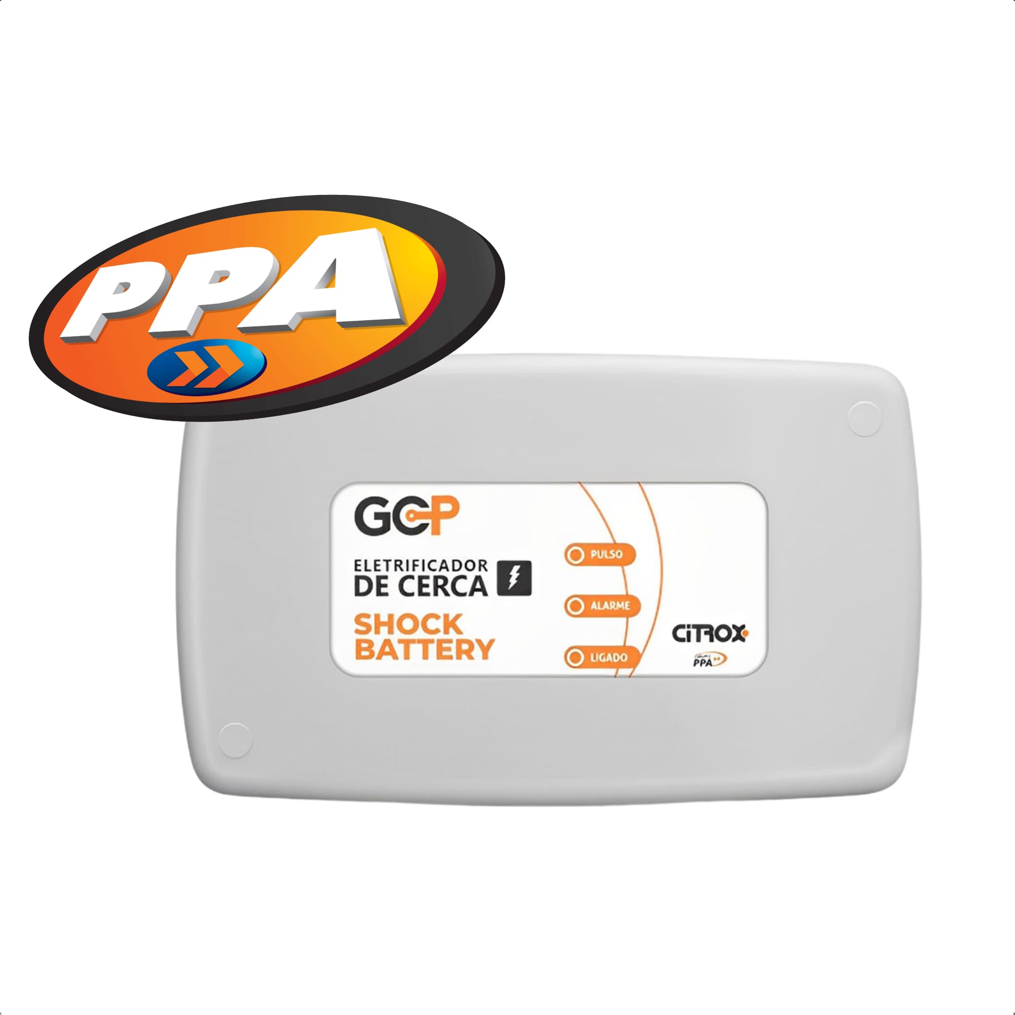 Central Cerca Elétrica Shock Battery 10000V c/ Bateria Li-ion e Sirene Citrox PPA -10767