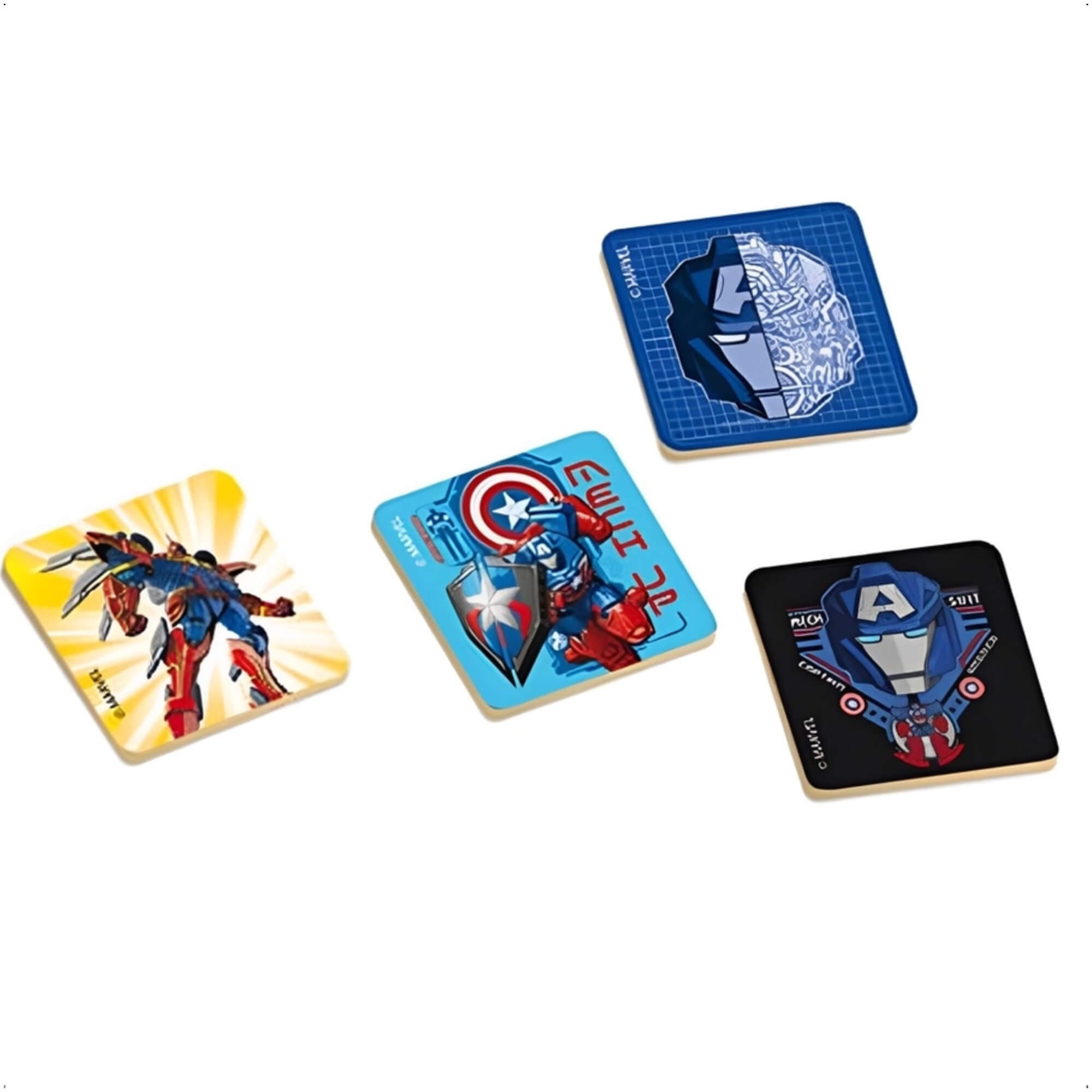 Jogo Da Memória Infantil Avengers Mech Strike Raciocínio e Memorização 24 Peças +3 Anos Brinquedo Xalingo - 53987