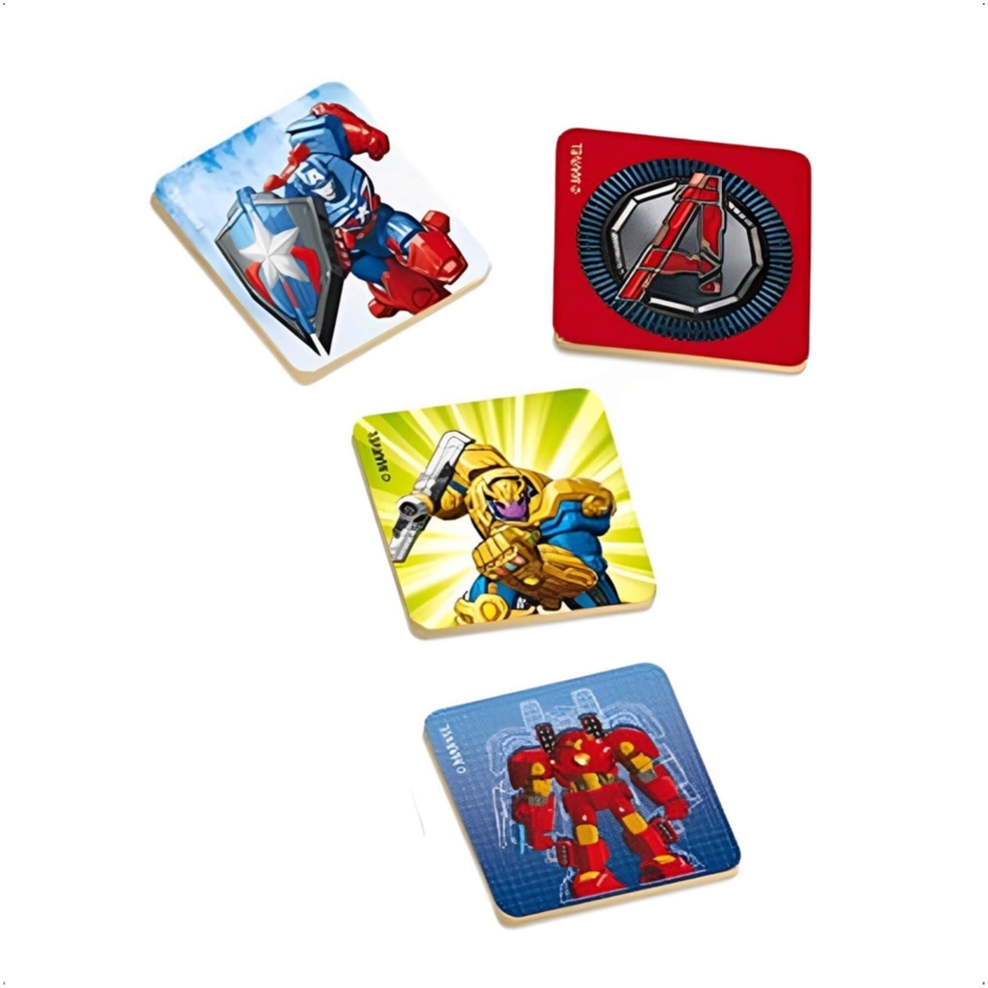 Jogo Da Memória Infantil Avengers Mech Strike Raciocínio e Memorização 24 Peças +3 Anos Brinquedo Xalingo - 53987