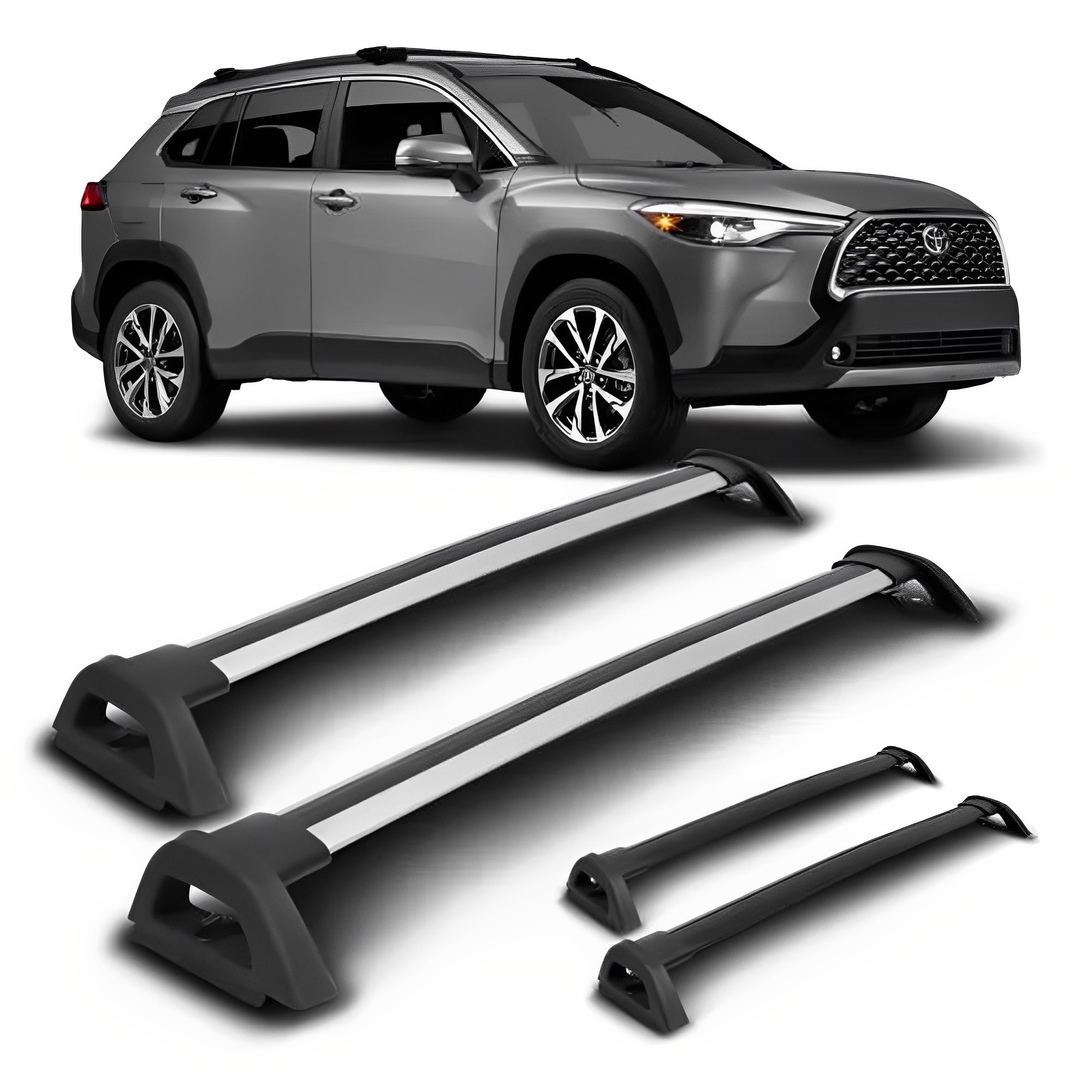 Rack Toyota Corolla Cross 2021 em diante Prata Projecar - TY-627