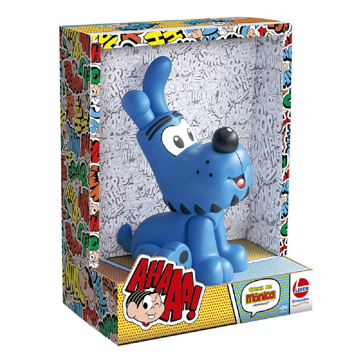 Boneco Vinil Cachorrinho Bidu Turma da Mônica Tamanho 26cm Lider - 3025