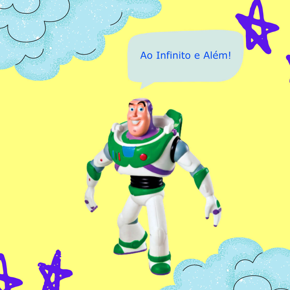 Brinquedo Boneco Buzz Lightyear Toy Story Articulado de Vinil Atóxico Colecionável Líder 2589