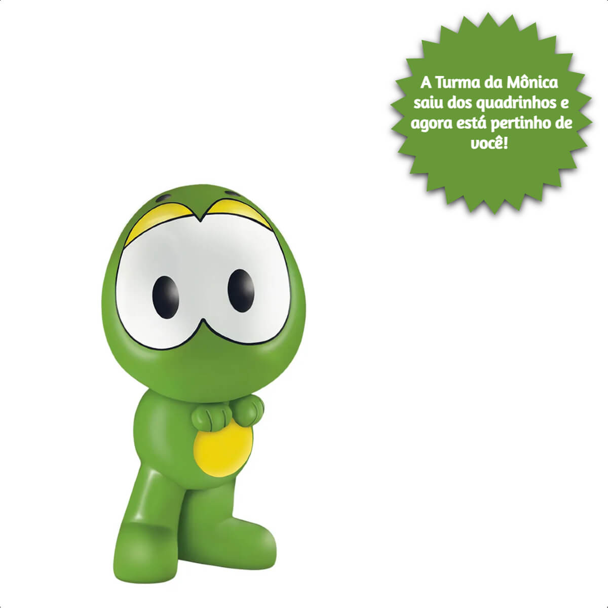 Boneco Dinossauro Horácio Turma da Mônica Lider Brinquedos +4 meses Vinil Colecionável - 3013
