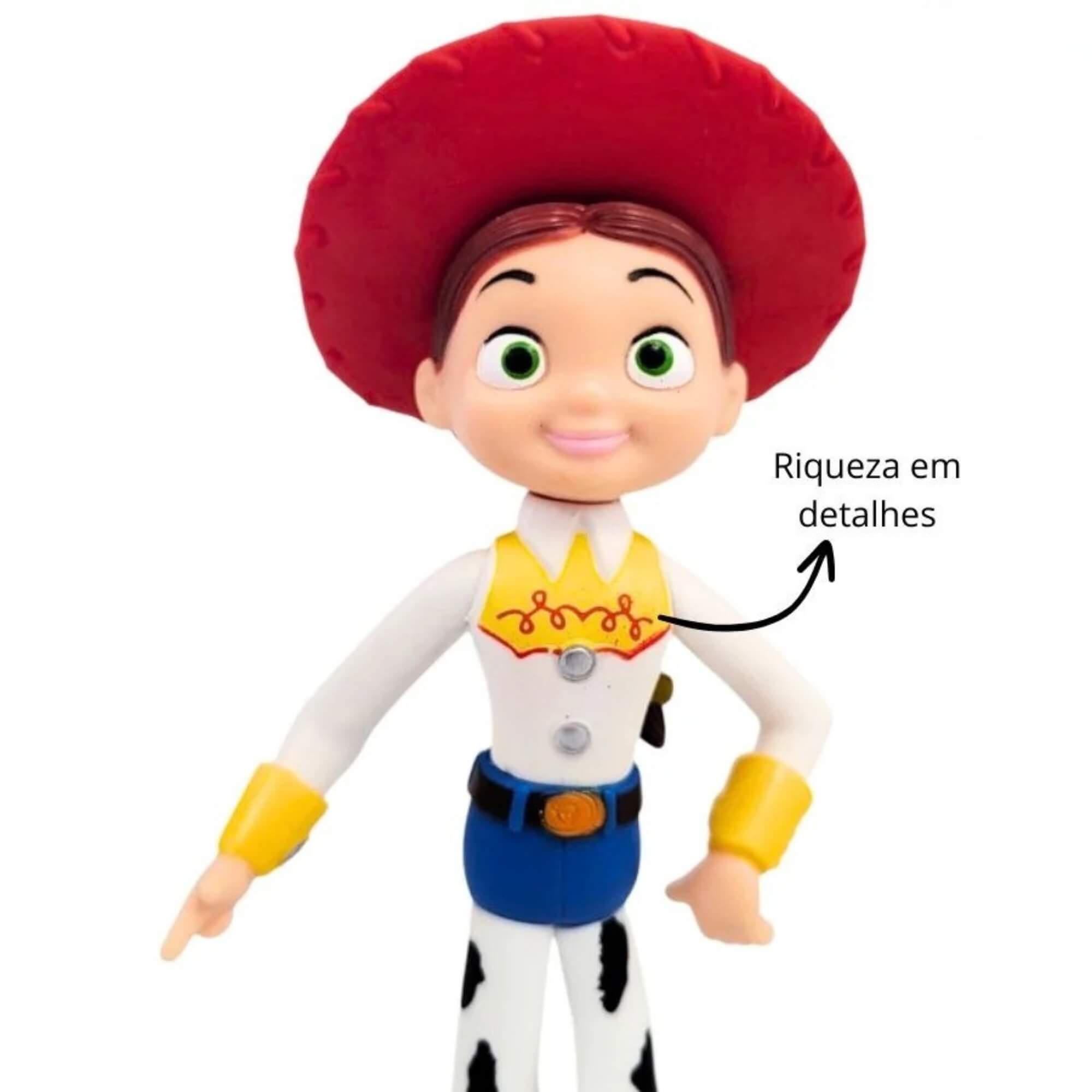 Brinquedo Boneca Jessie Toy Story Colecionável de Vinil Figura de Ação Lider Brinquedos - 2590