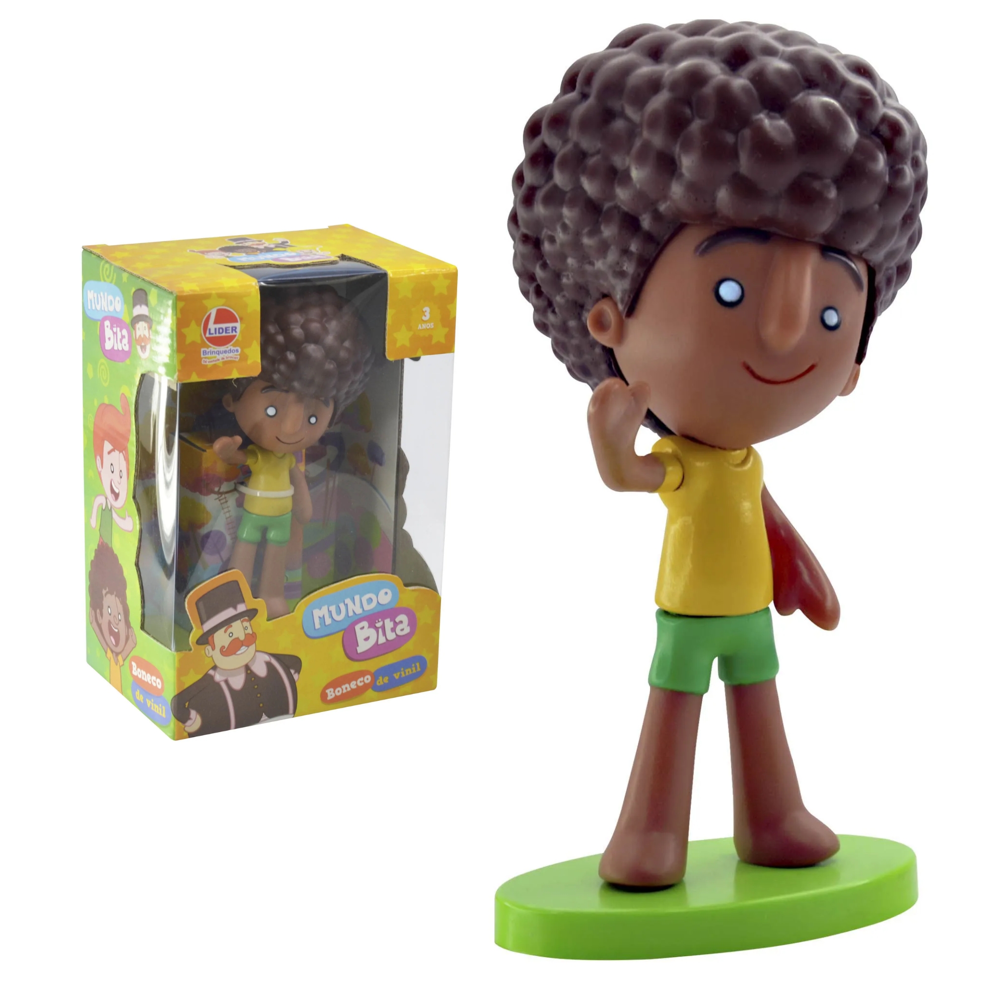 Boneco Sortido e Unitário Mundo Bita - Lila, Dan e Tito em Vinil Líder Brinquedos - 2845