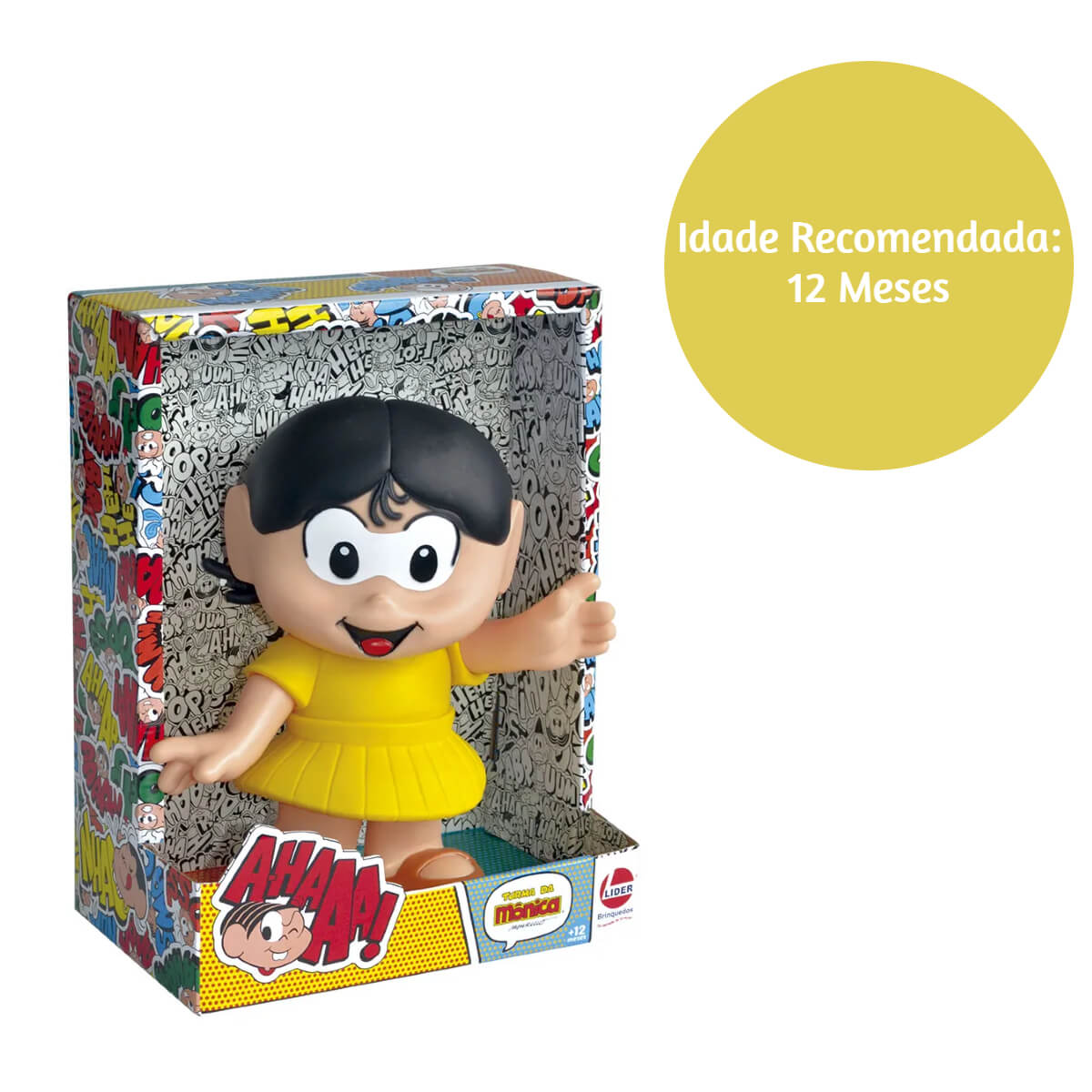 Brinquedo Boneca de Vinil Magali Turma da Mônica Tamanho 27cm +4 meses Lider - 3024