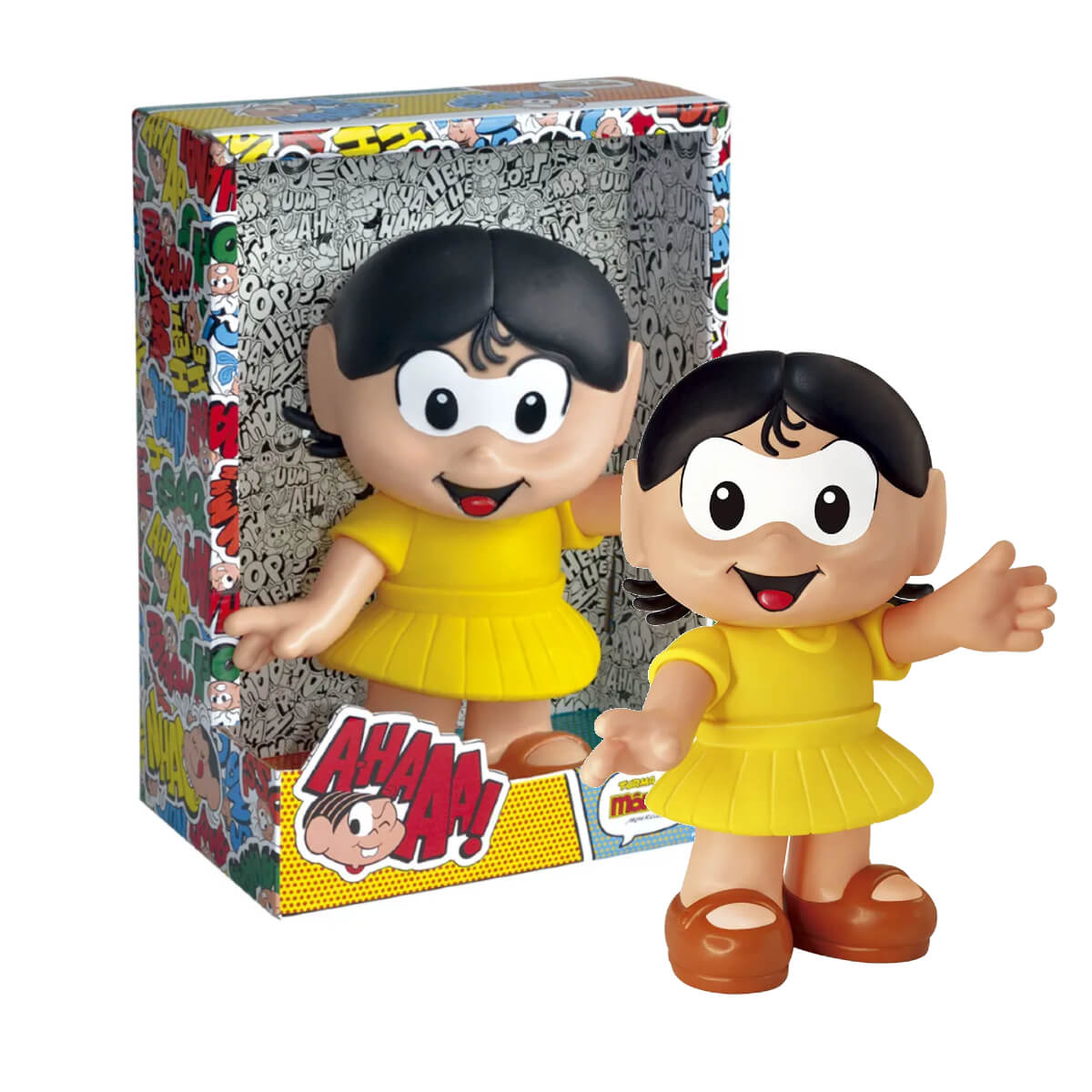 Brinquedo Boneca de Vinil Magali Turma da Mônica Tamanho 27cm +4 meses Lider - 3024