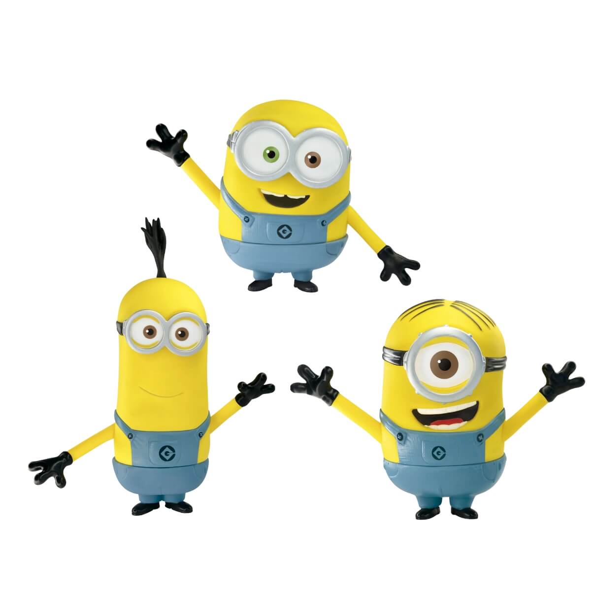 Unidade Sortida Brinquedo Boneco de Vinil Minion Articulado Bob ou Stuart ou Kevin Líder - 2788