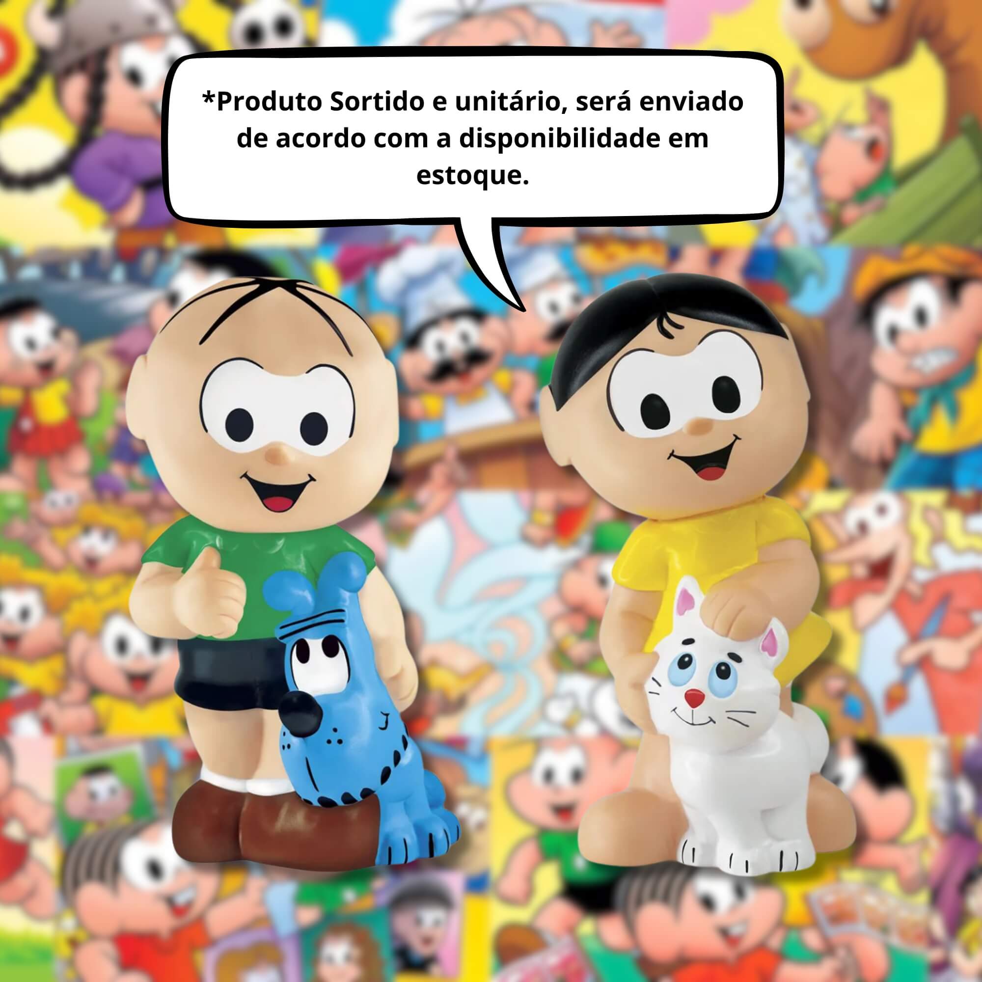 Boneco de Vinil Sortido e Unitário Turma da Mônica Lider Brinquedos - 2290