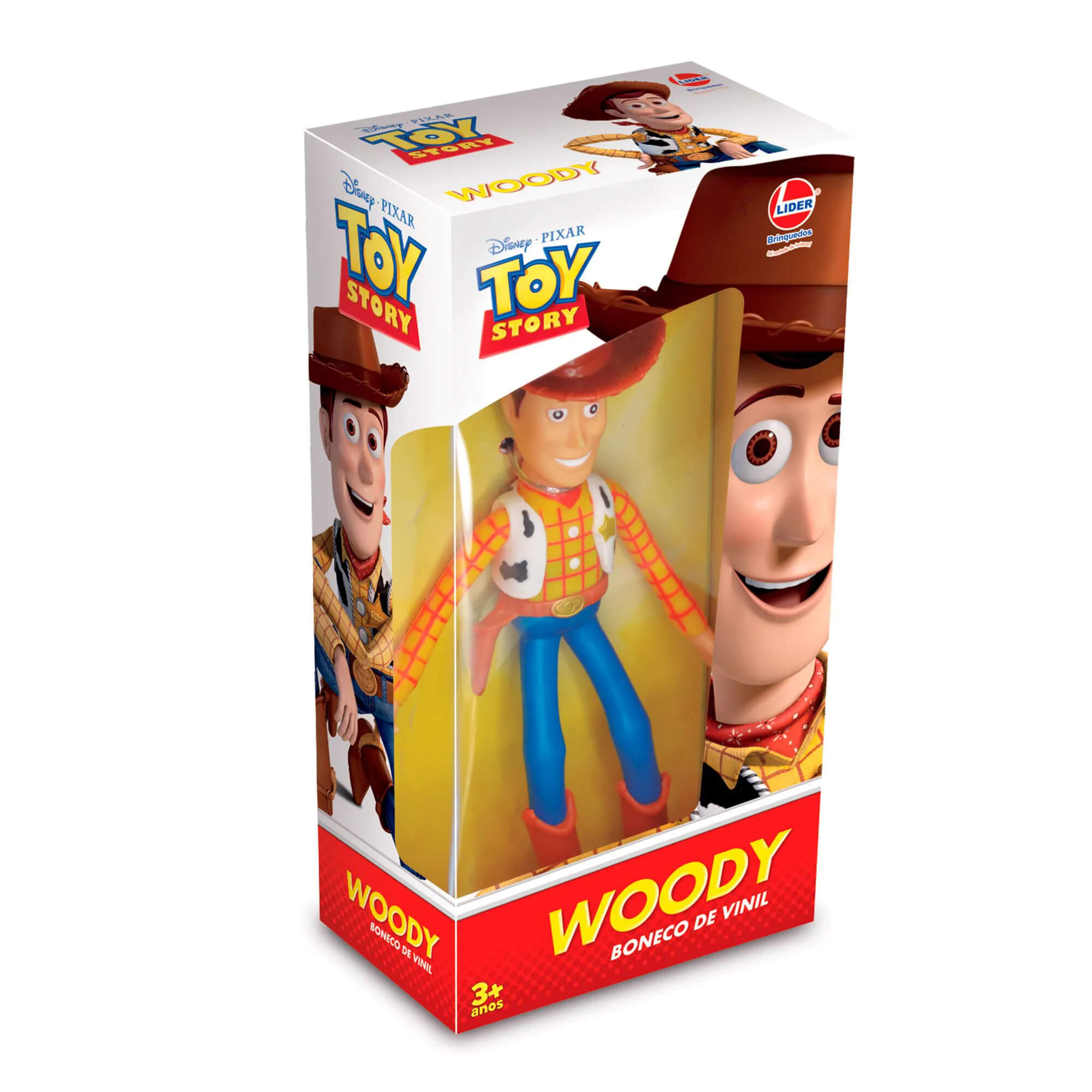 Brinquedo para Criança Boneco Vinil Woody Toy Story Fácil de Limpar Brincadeira - Lider 2588
