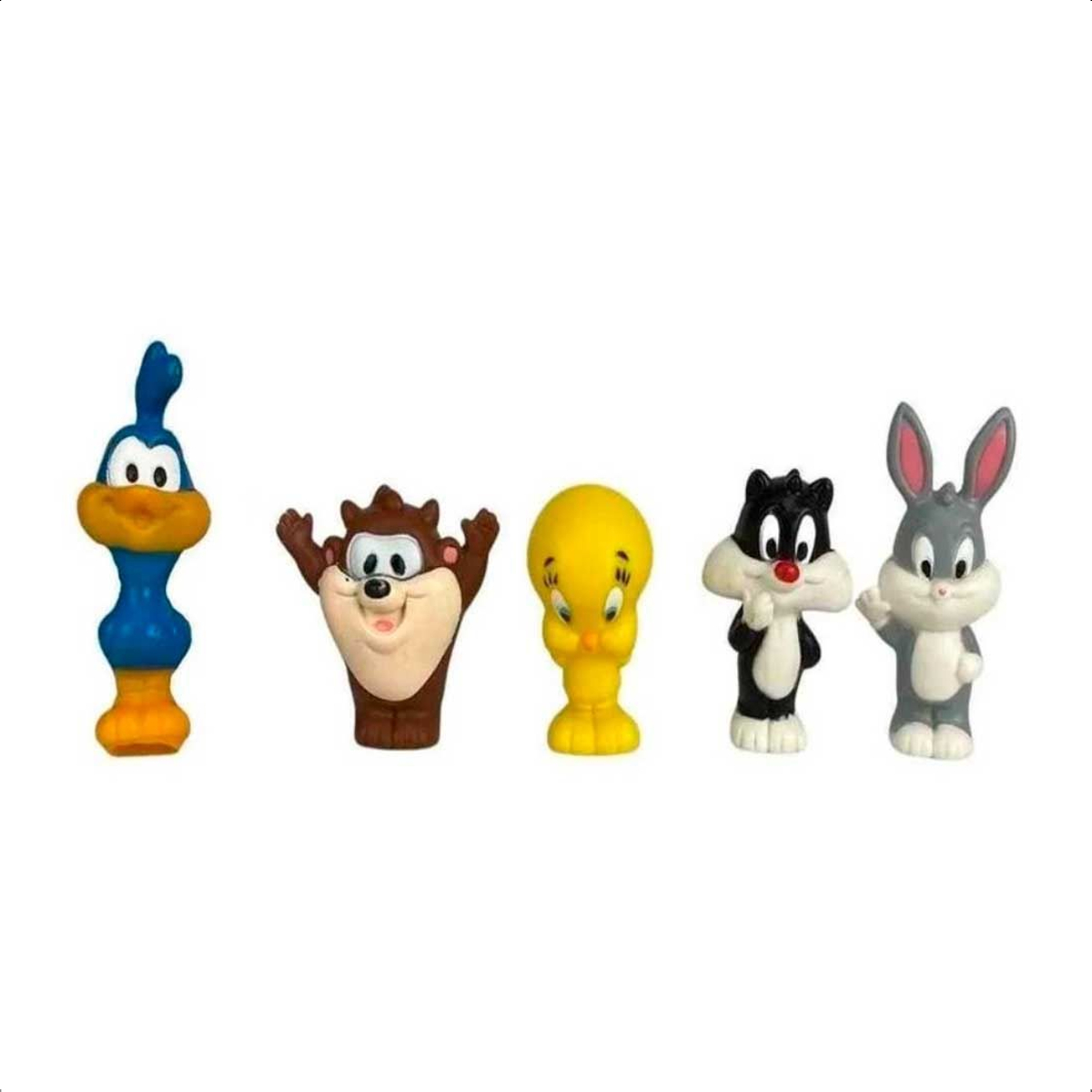 Dedoches Looney Tunes Lider Brinquedos Vinil Atóxico +3 anos 7cm - 3053