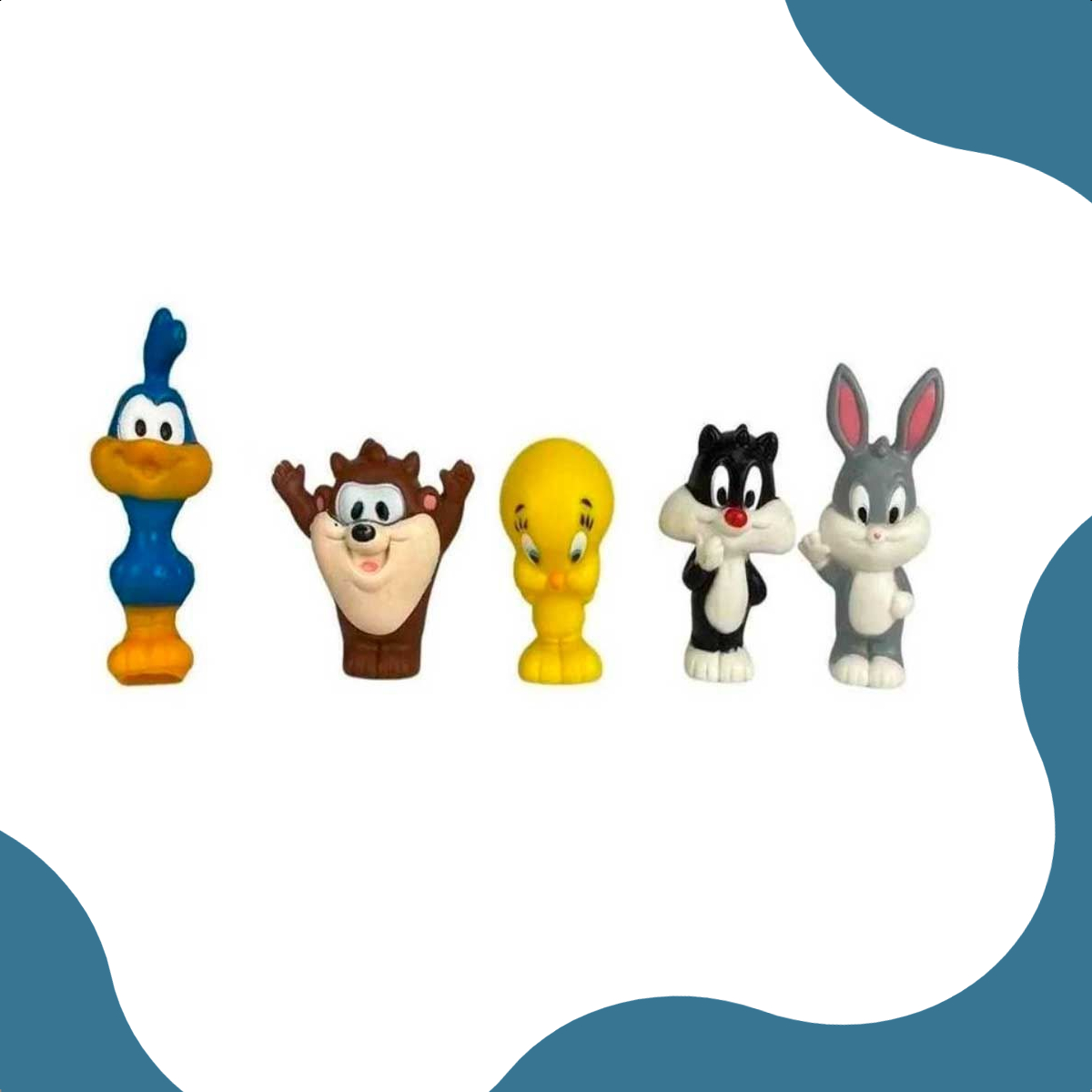 Dedoches Looney Tunes Lider Brinquedos Vinil Atóxico +3 anos 7cm - 3053