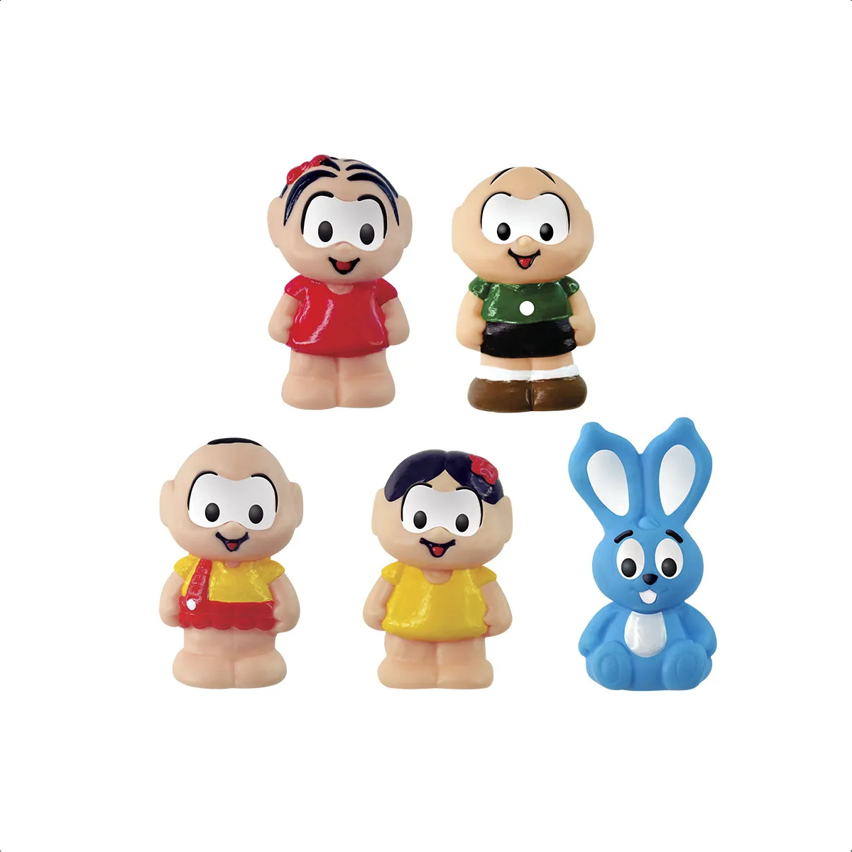 Brinquedo Dedoches Turma da Mônica Lider Brinquedos +12 meses Vinil Atóxico Faz de Conta - 3009