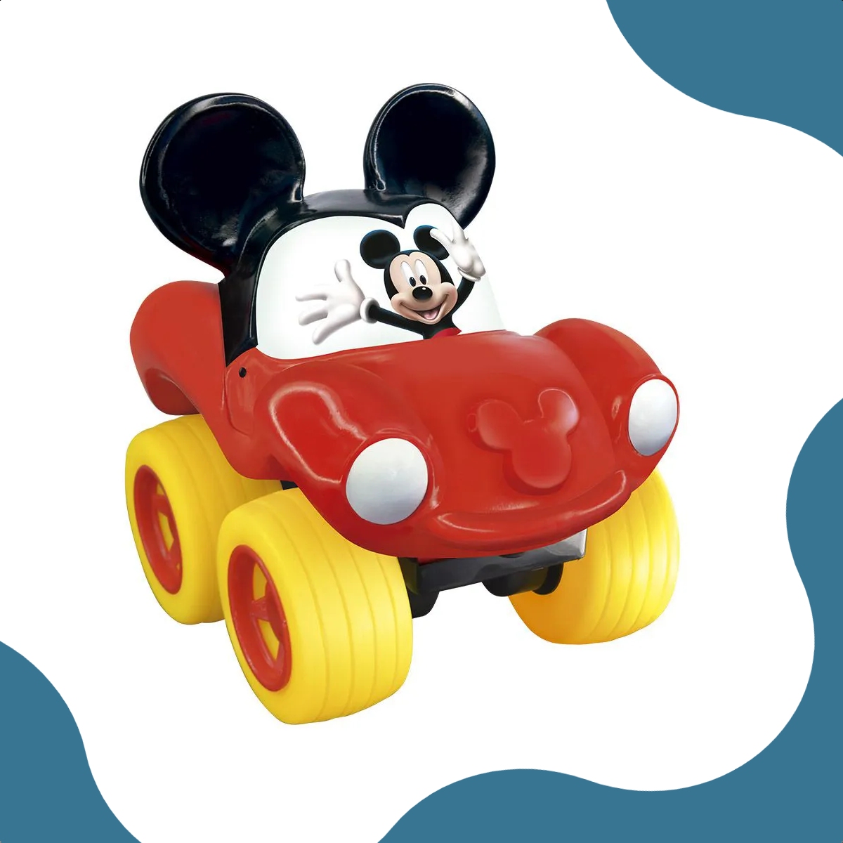 Fofomóvel Mickey Lider Brinquedos Vermelho +4 meses Vinil Macio Rodas Livres Atóxico - 2832