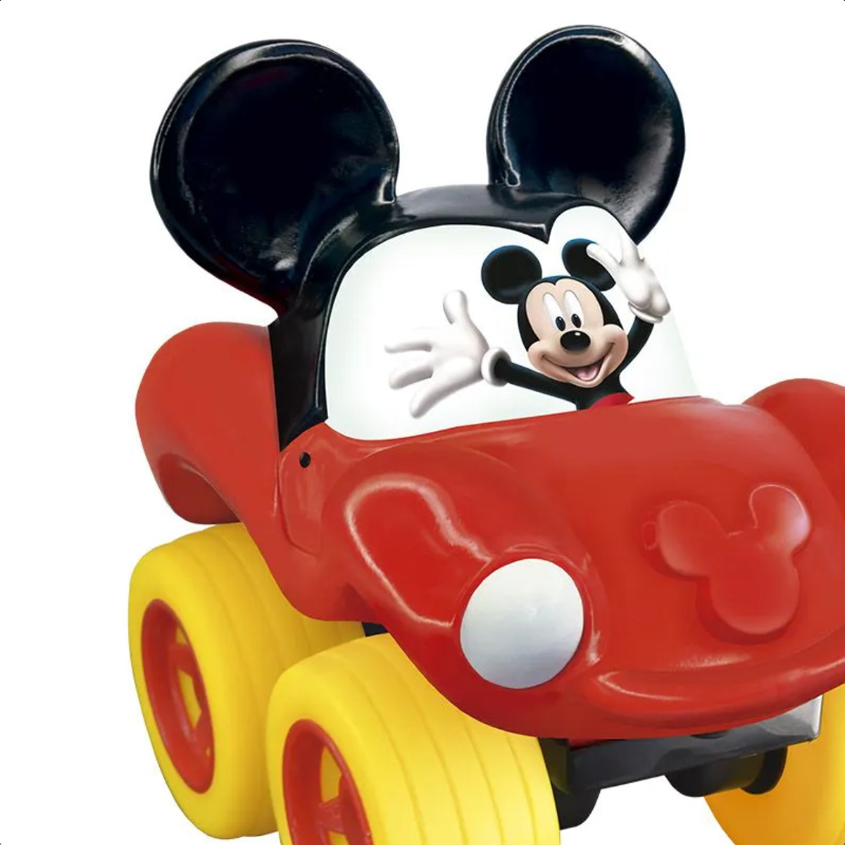 Fofomóvel Mickey Lider Brinquedos Vermelho +4 meses Vinil Macio Rodas Livres Atóxico - 2832