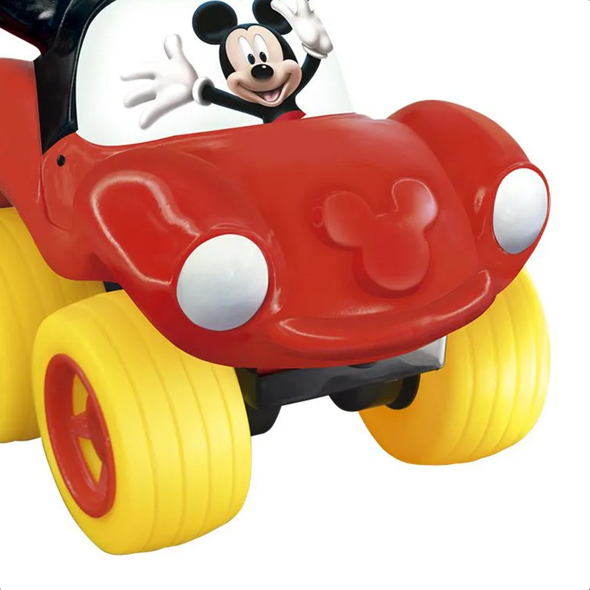 Fofomóvel Mickey Lider Brinquedos Vermelho +4 meses Vinil Macio Rodas Livres Atóxico - 2832
