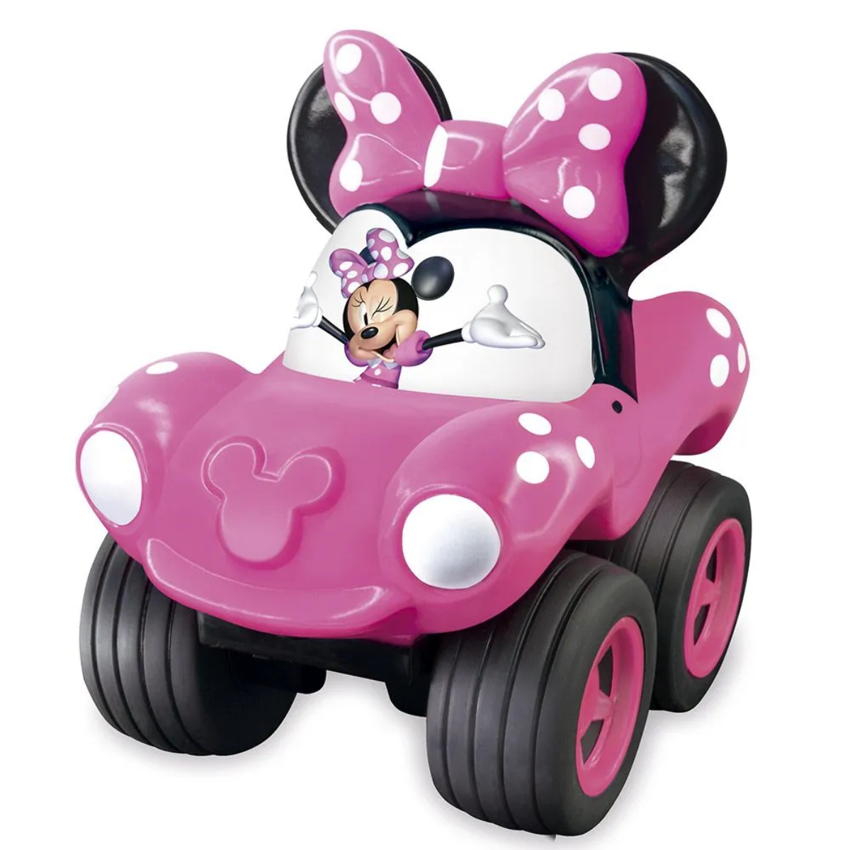 Brinquedo Carro Fofomóvel Minnie Rosa em Vinil Fácil de Lavar +4 meses Menina Líder Lazer - 2882