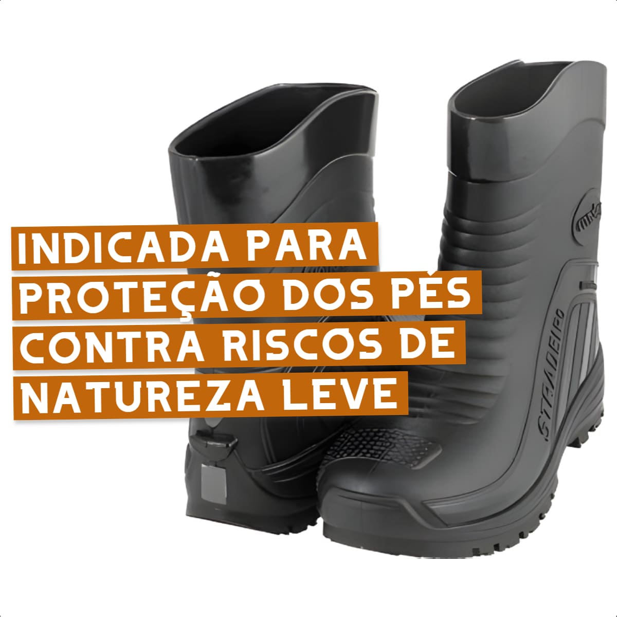 Bota de PVC Galocha Numeração 38 Cano Médio Sem Forro Resistente Stradeiro  Vonder - 7007200038