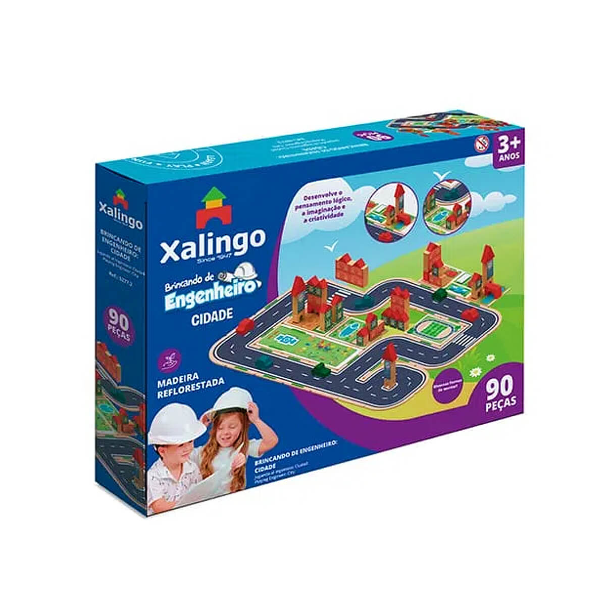 Brinquedo de Construir e Montar Brincando de Engenheiro Xalingo - 52772