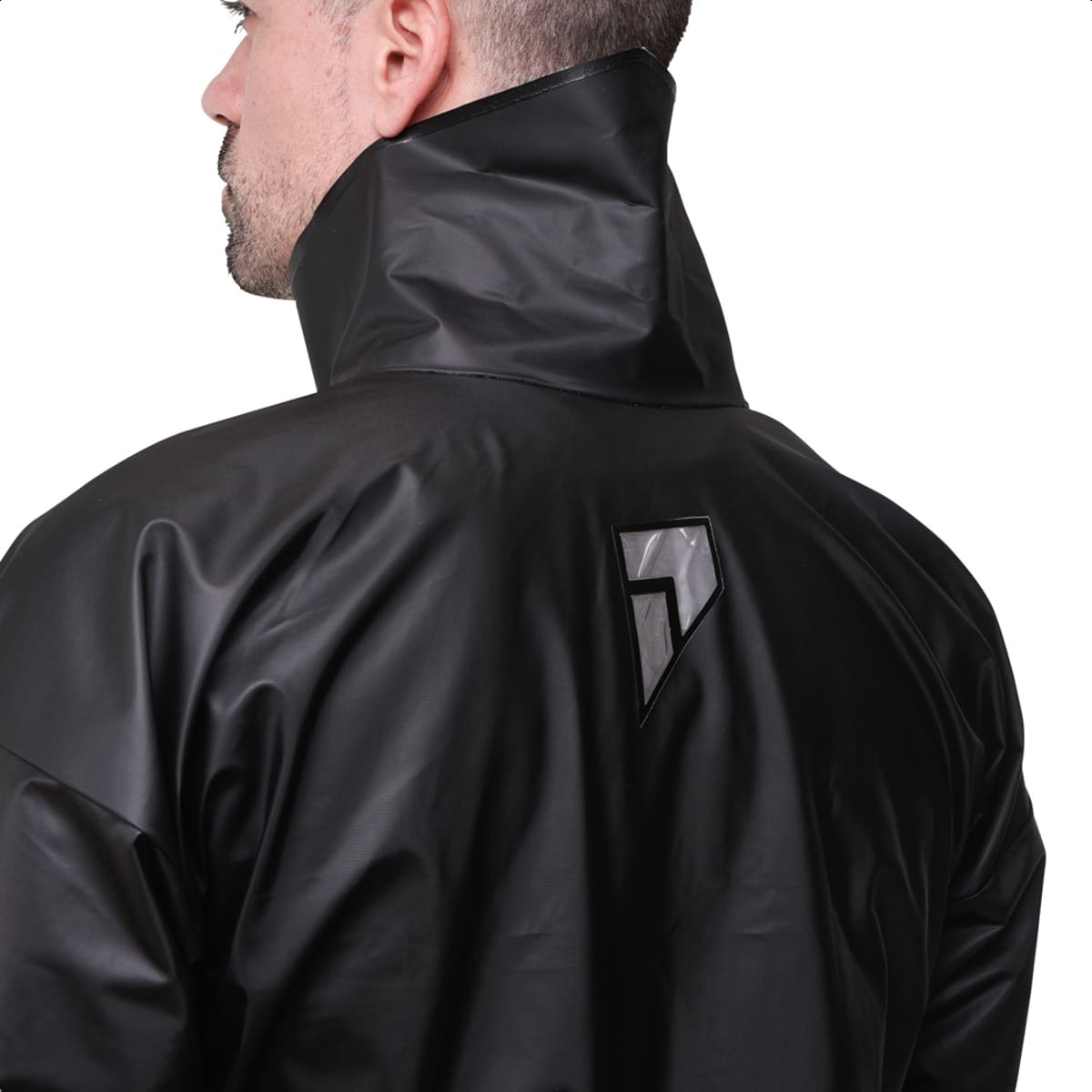 Conjunto Capa de chuva Motoqueiro Tamanho GG PVC 0,28mm Combate Gola Pioneira - 2900-M-PRE-GG