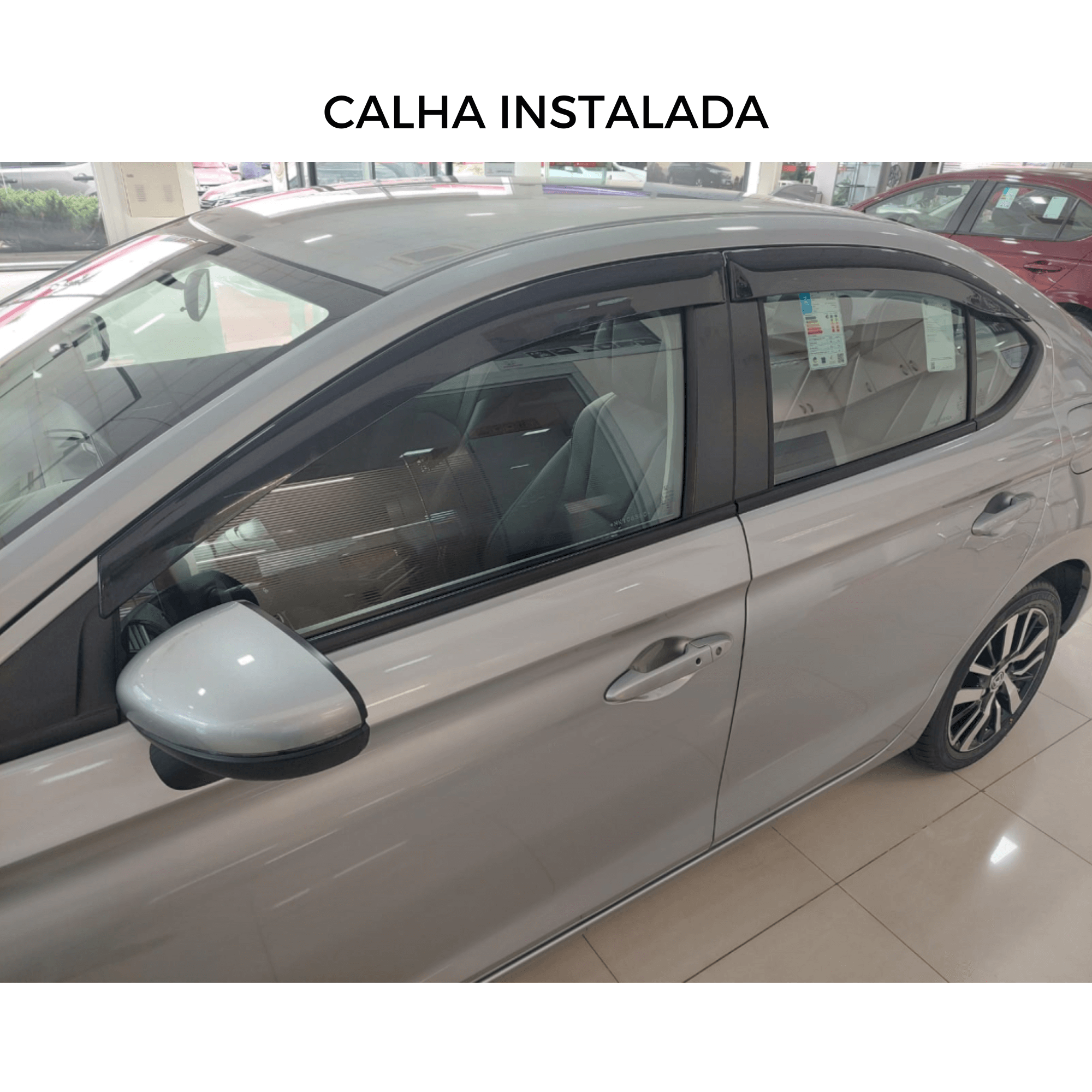 Calha de Chuva Inteiriça/Slim New City Hatch/Sedan 2022 e 2023 4 Portas TG Poli - 28.012